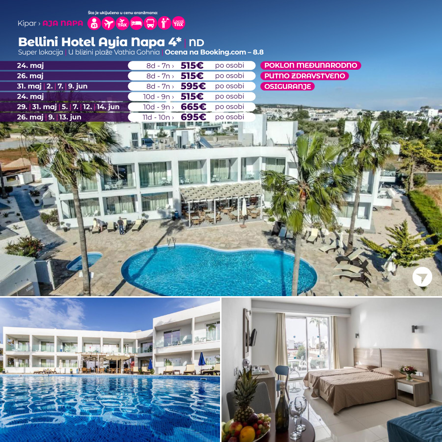 PR, Putovanja, Wayout, Leto 2024, Letovanje, Kipar, Hoteli Kipar