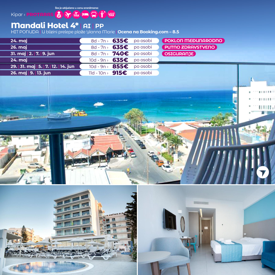 PR, Putovanja, Wayout, Leto 2024, Letovanje, Kipar, Hoteli Kipar