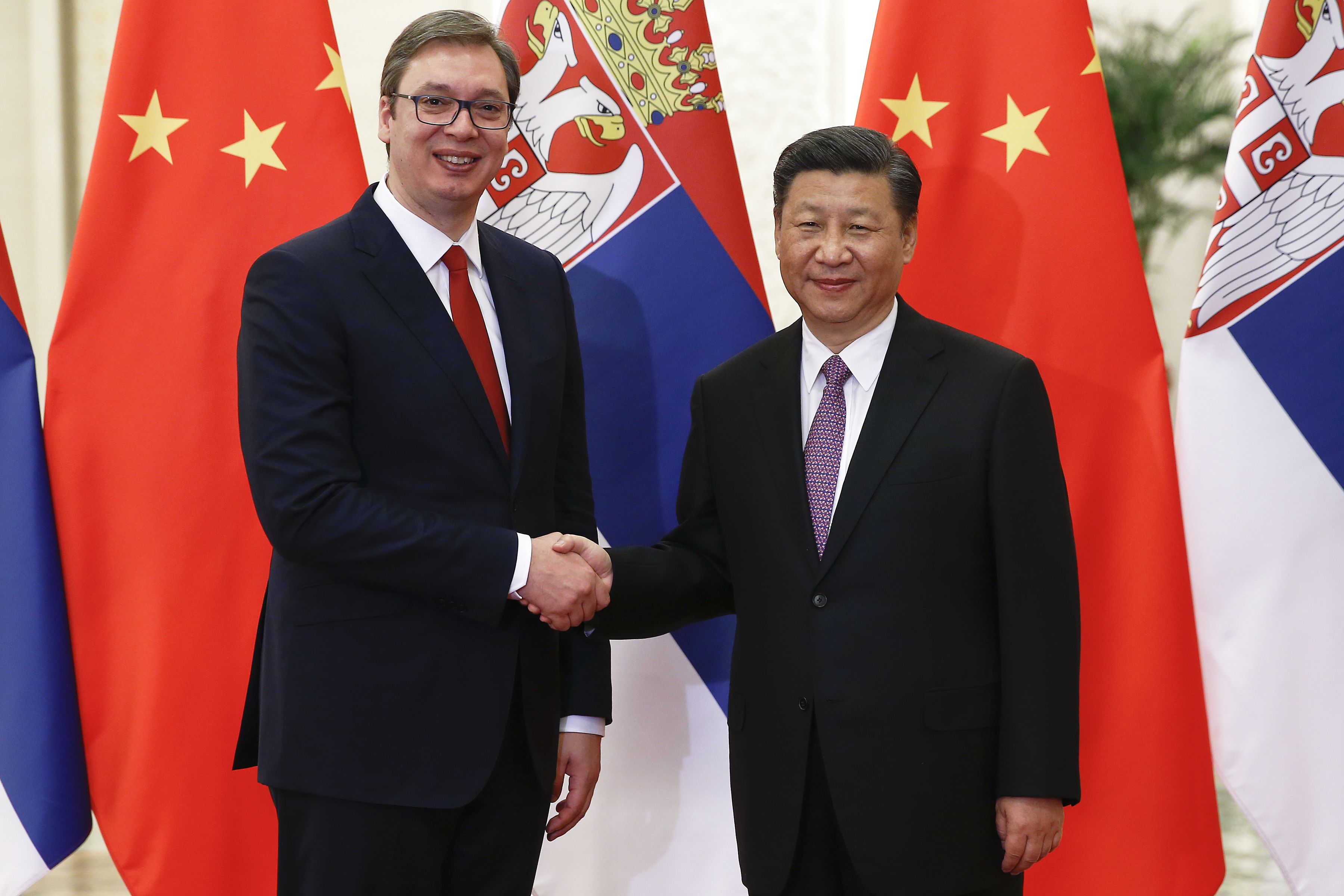 Serbian Prime Minister Aleksandar Vucic in China