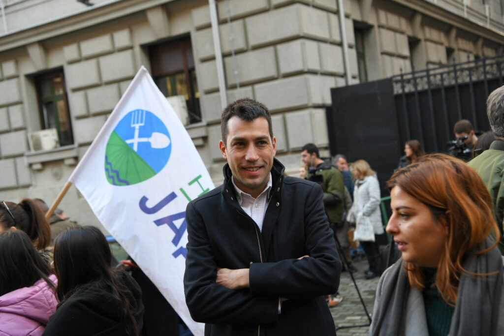 Beograd 25. decembar 2023. Studenti protest ispred ministarstva drzavne uprave i lokalne samouprave Foto:Amir Hamzagić/Nova.rs