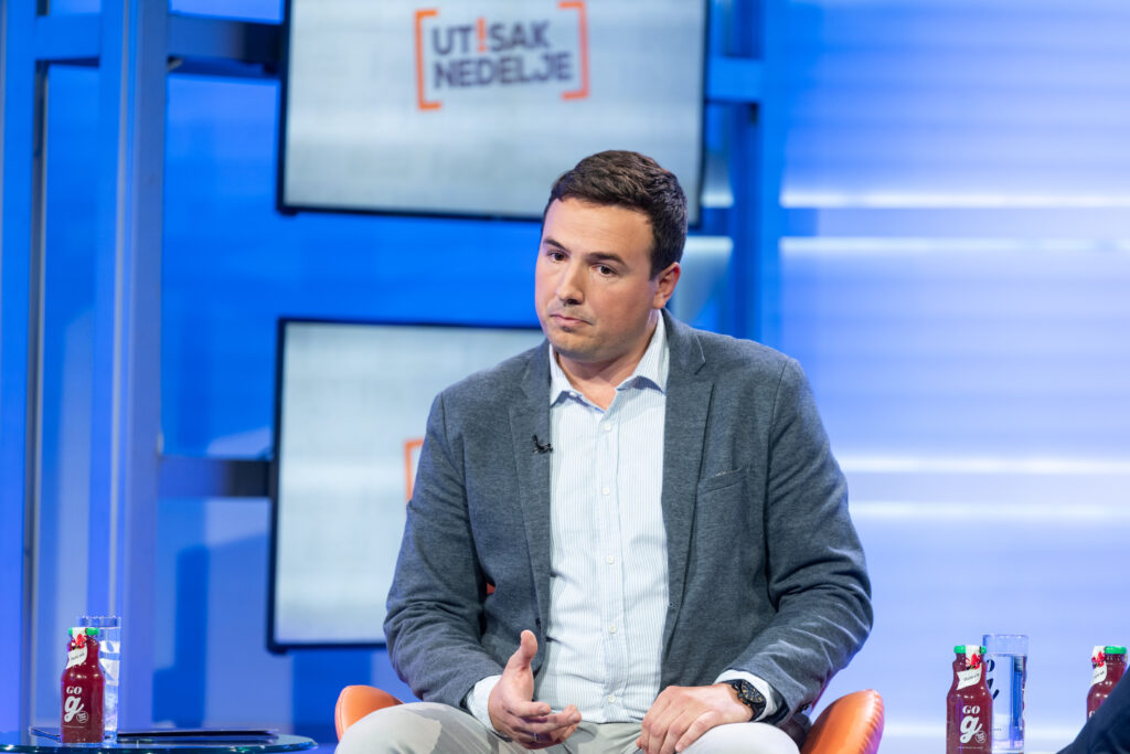 Dejan Bursać. Emisija Utisak nedelje Foto: Ivan Dinić/Nova
