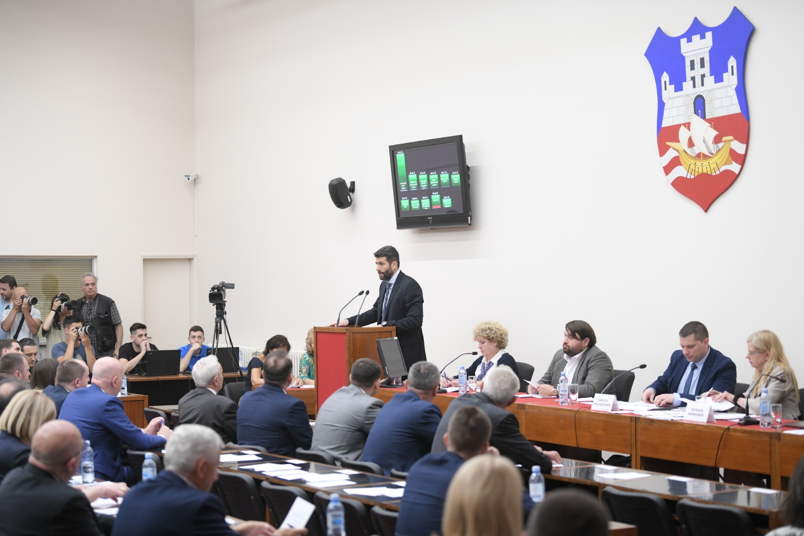 Beograd 20. jun 2022. Skupstina grada Beograda, sednica, glasanje za gradonacelnika Beografda Foto:Dragan Mujan/Nova.rs