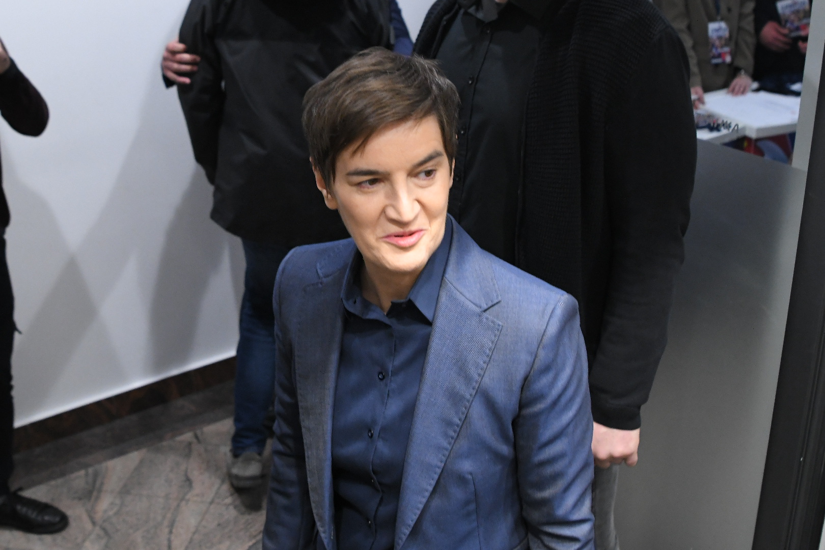 Beograd 17. decembar 2023. Izborna noć, parlamentarni i lokalni Izbori 2023 u Srbiji Izborni stab SNS Srpska napredna stranka Foto:Amir Hamzagić/Nova.rs