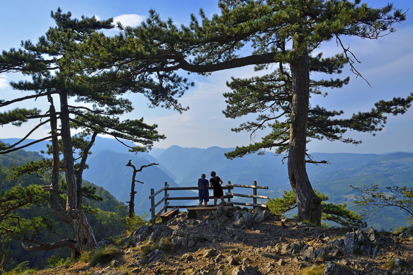 Tourists on Banjska Stena, Tara National Park, Serbia,Image: 396502665, License: Rights-managed, Restrictions: , Model Release: no, Credit line: Simon Belcher / imageBROKER / Profimedia