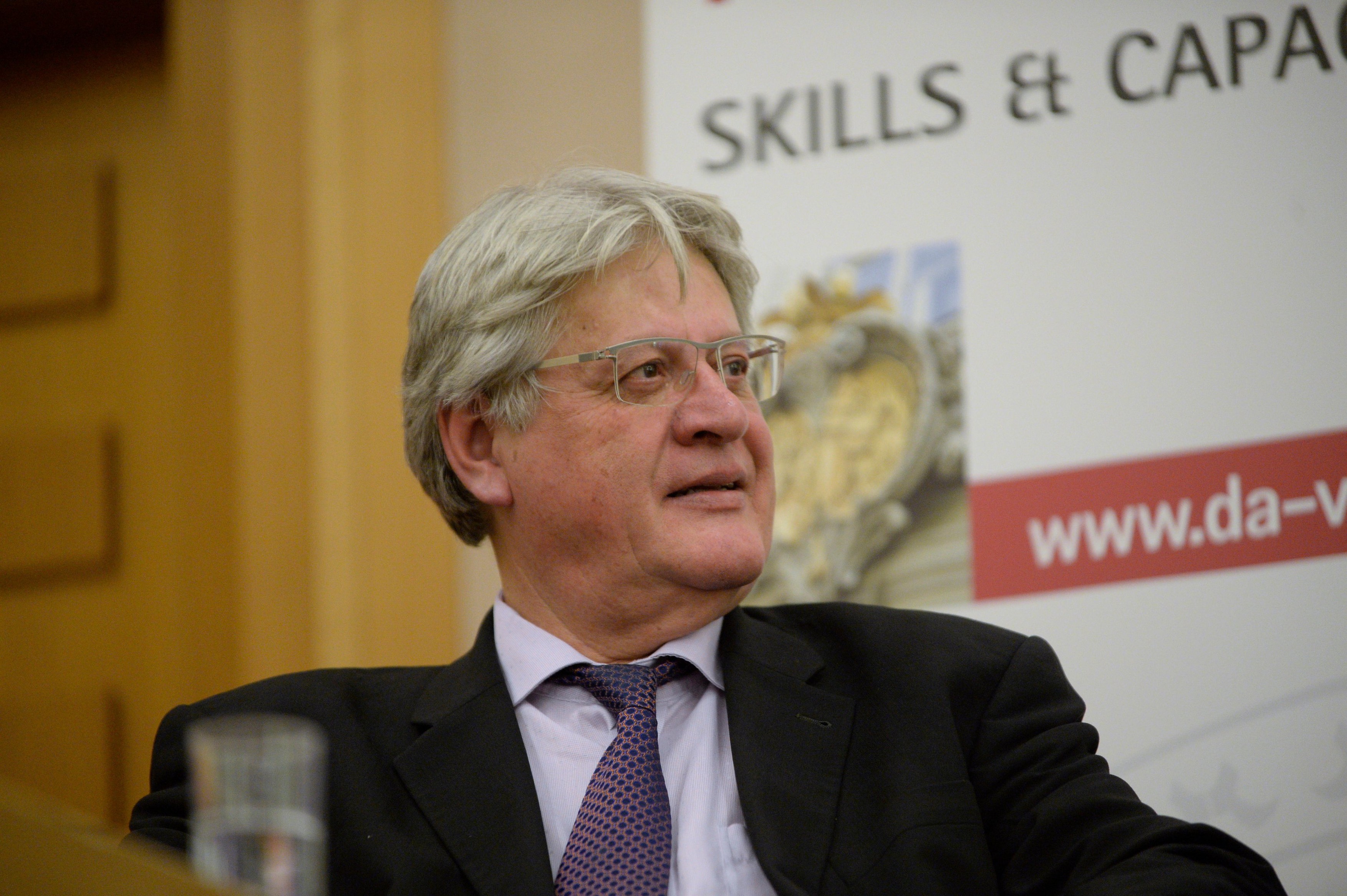 Vienna, Austria. March 15, 2019. Elections to the European Parliament. The Austrian Top Candidates of the Parties Discuss in the Political Academy. Picture shows Stefan Schennach Member of the Council of Europe, SPÖ(Sozialdemokratische Partei Österreich)