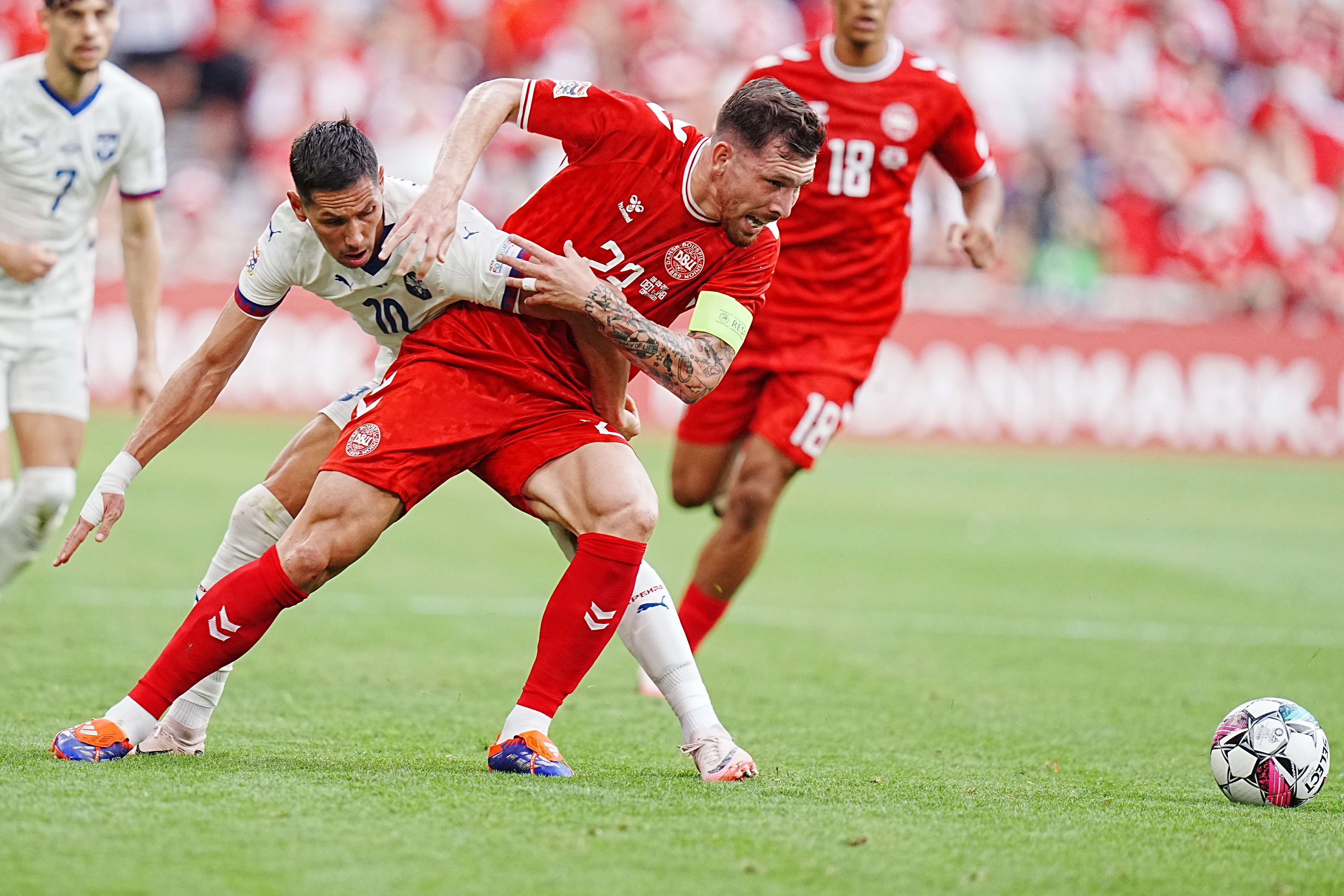 Denmark Serbia Nations League Soccer