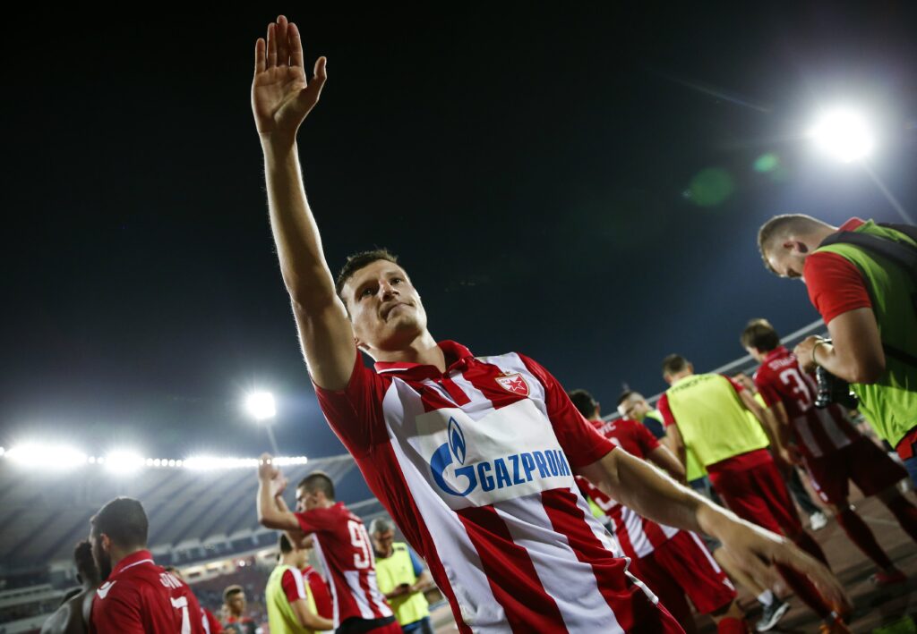 Fudbal UEFA Europa League season 2017-2018, Second qualifying round 2nd leg
Crvena Zvezda v Irtysh (Pavlodar)
Slavoljub Srnic celebrates
Beograd, 20.07.2017.
foto: Srdjan Stevanovic/Starsportphoto ©