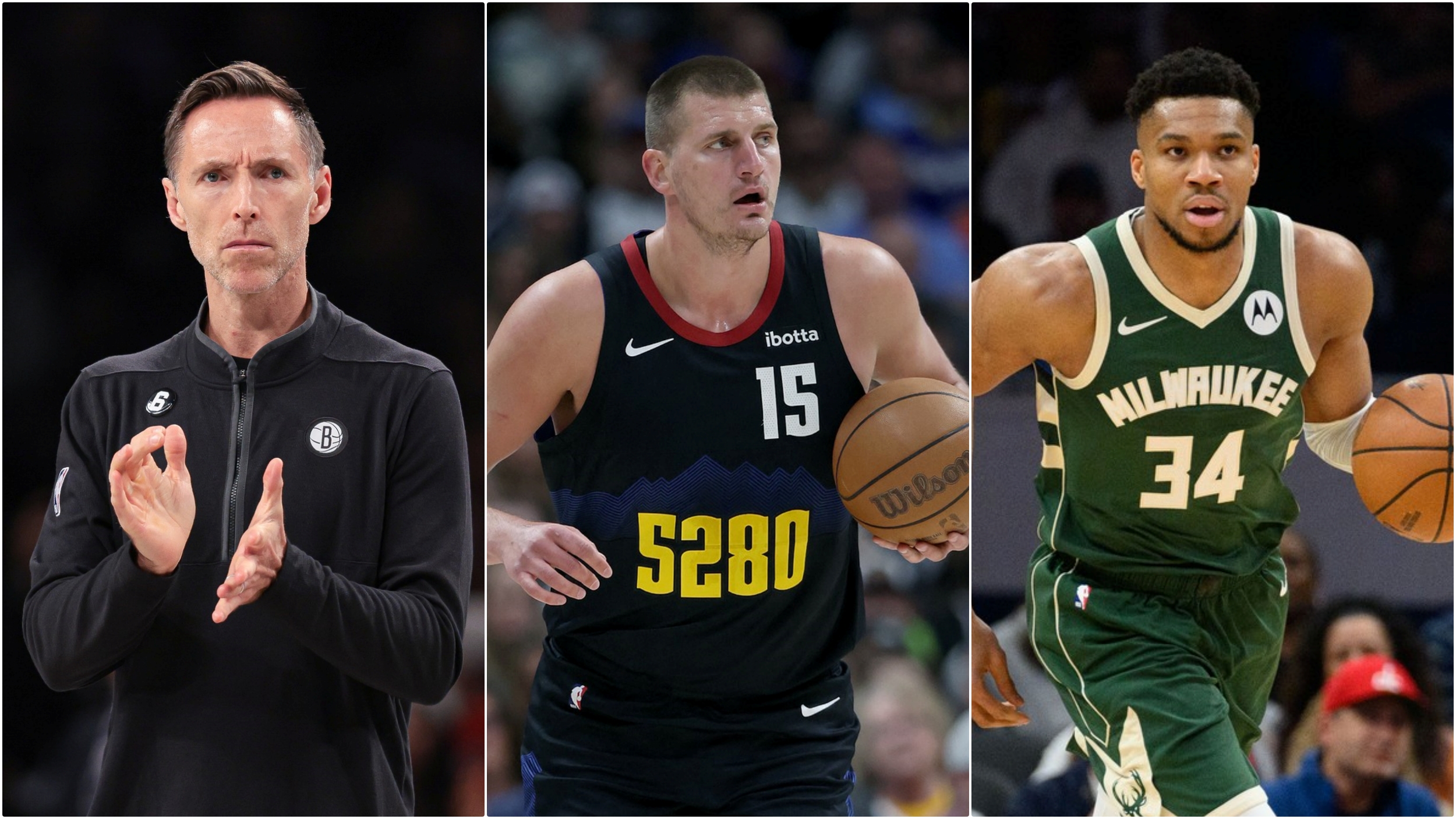 Nikola Jokić Steve Nash  Giannis Antetokounmpo