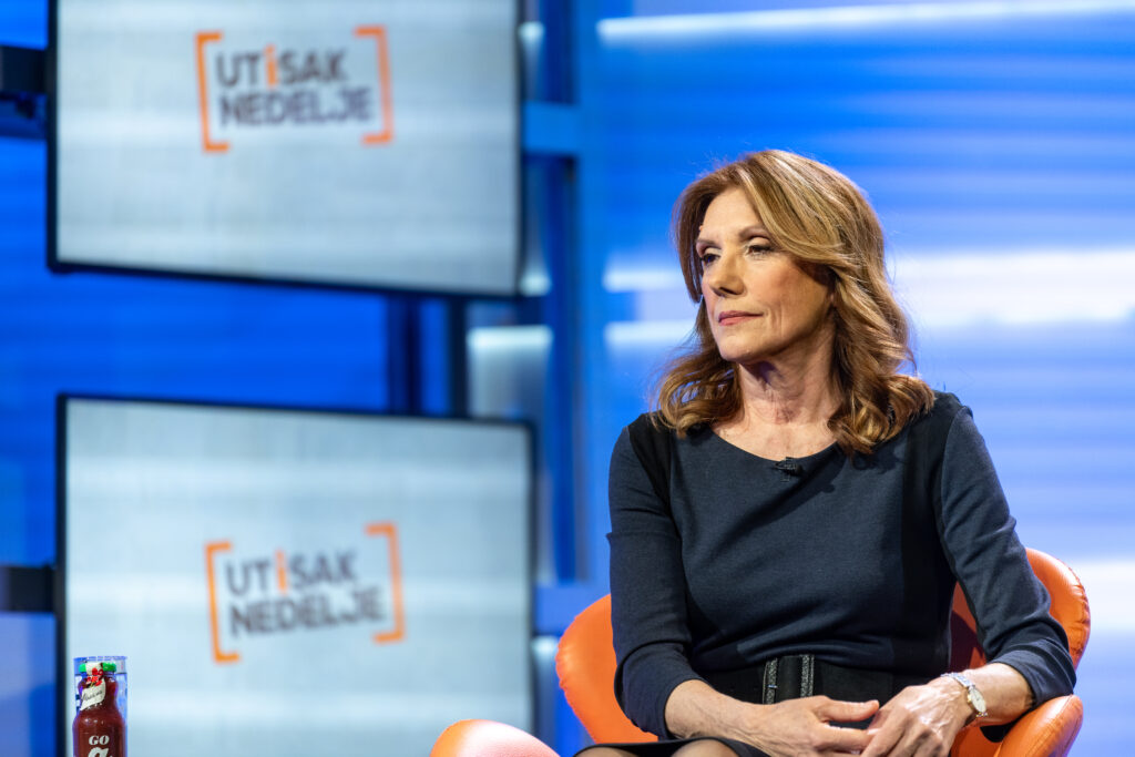 Beograd 10.03.2024. Vesna Mališić, emisija Utisak Nedelje Foto: Ivan Dinić/Nova