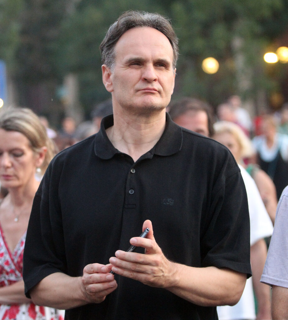 31, August, 2019, Belgrade - 39th protest "One in five million" was held in Belgrade. Zoran Alimpic. Photo: A.K./ATAImages.
31, avgust 2019, Beograd - 39. po redu protest opozicije "Jedan od pet miliona" odrzan je u Beograd. Foto: A.K./ATAImages.