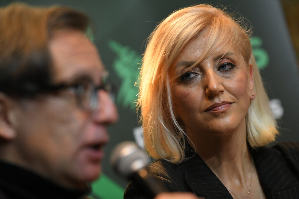 Pančevo, 15.11.2023.  Milena Božović.  Tribina, Inicijativa ProGlas, Podrži i potpiši Proglas Foto: Amir Hamzagić/Nova.rs