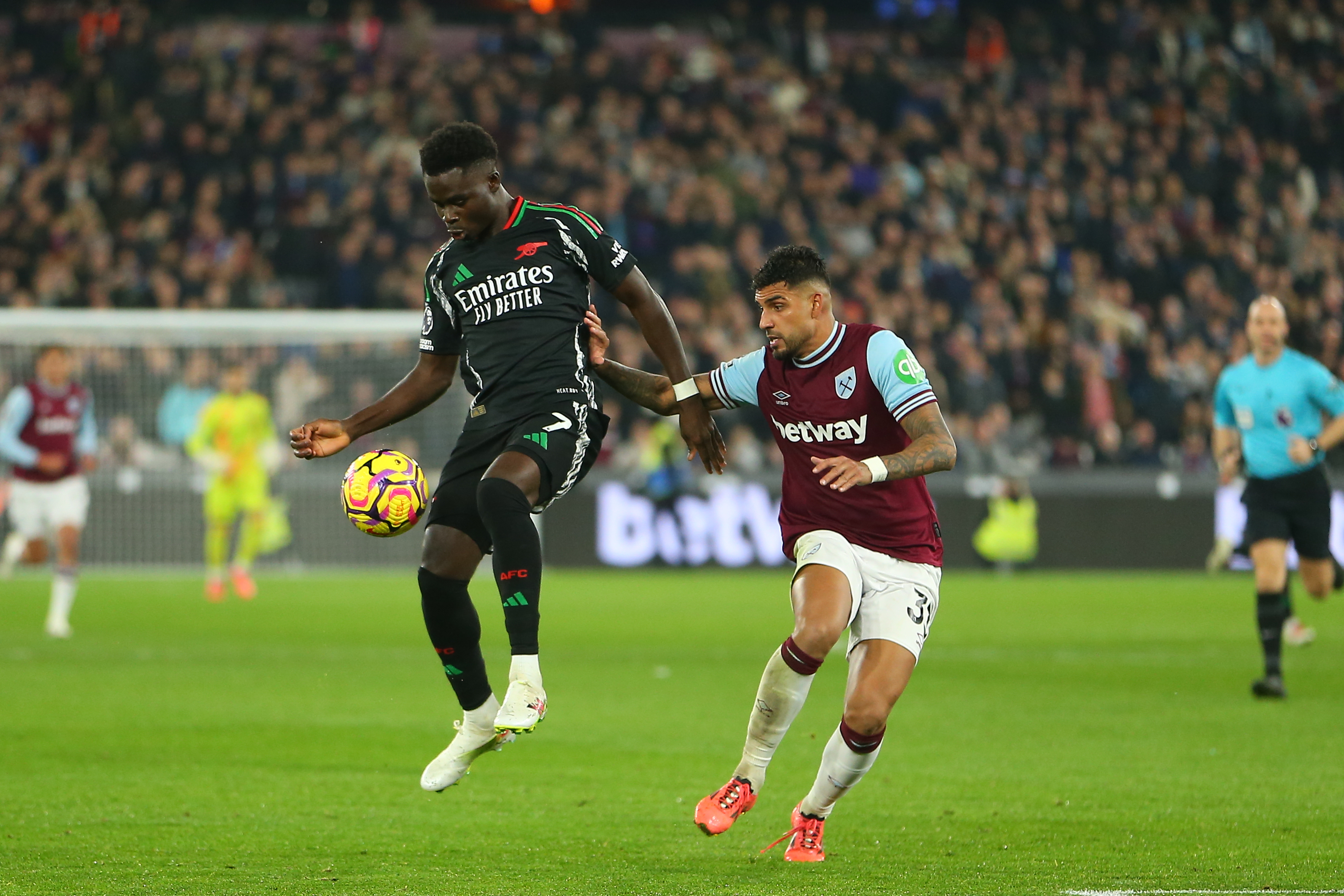 2024 Premier League Football West Ham v Arsenal Nov 30th