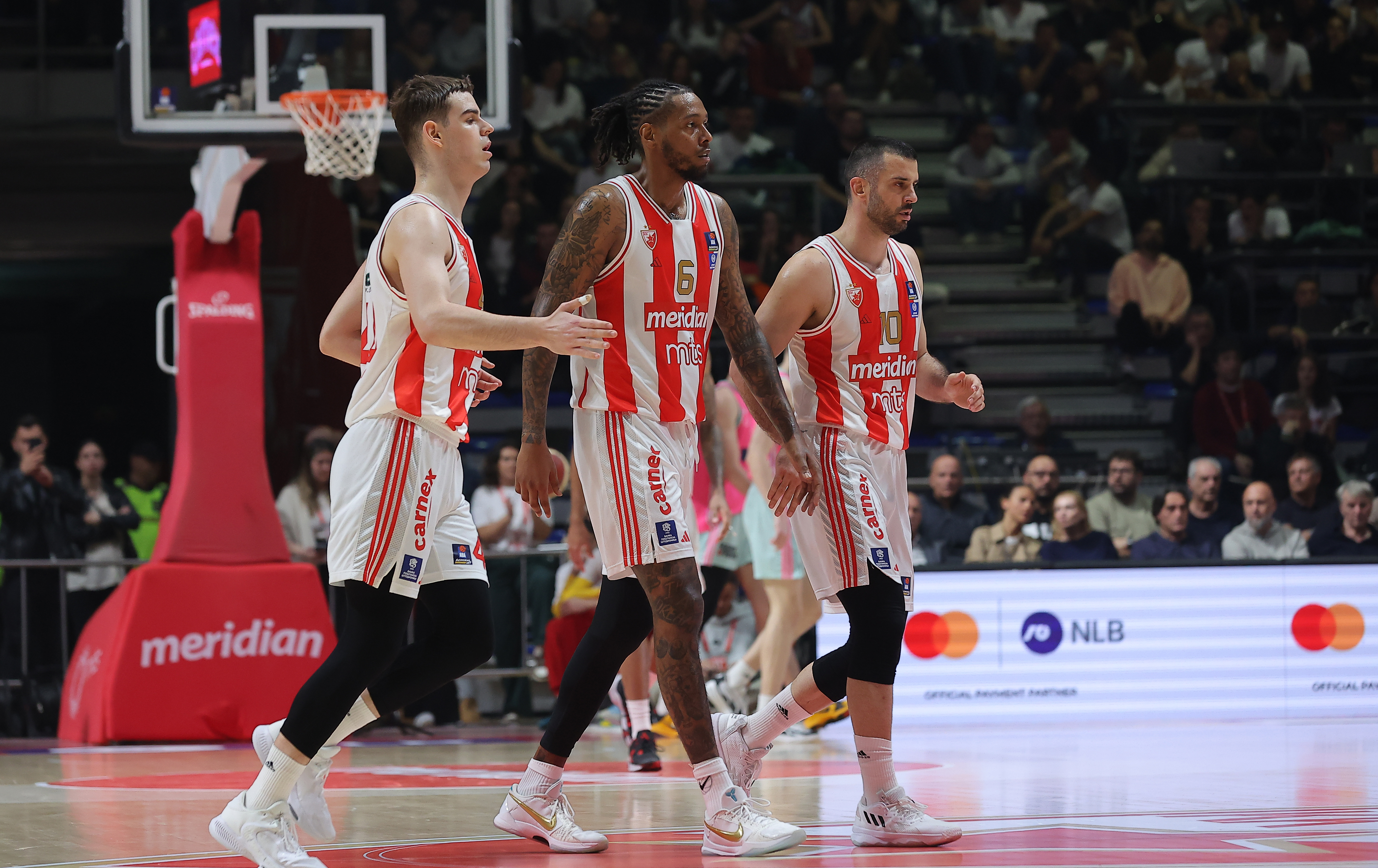 Nikola Topic  Howard Samuel Thompkins III Branko Lazic  Crvena Zvezda v Mega, ABA Liga Play off polufinale prva utakmica 3.5.2024. photo: Pedja Milosavljevic/STARSPORT