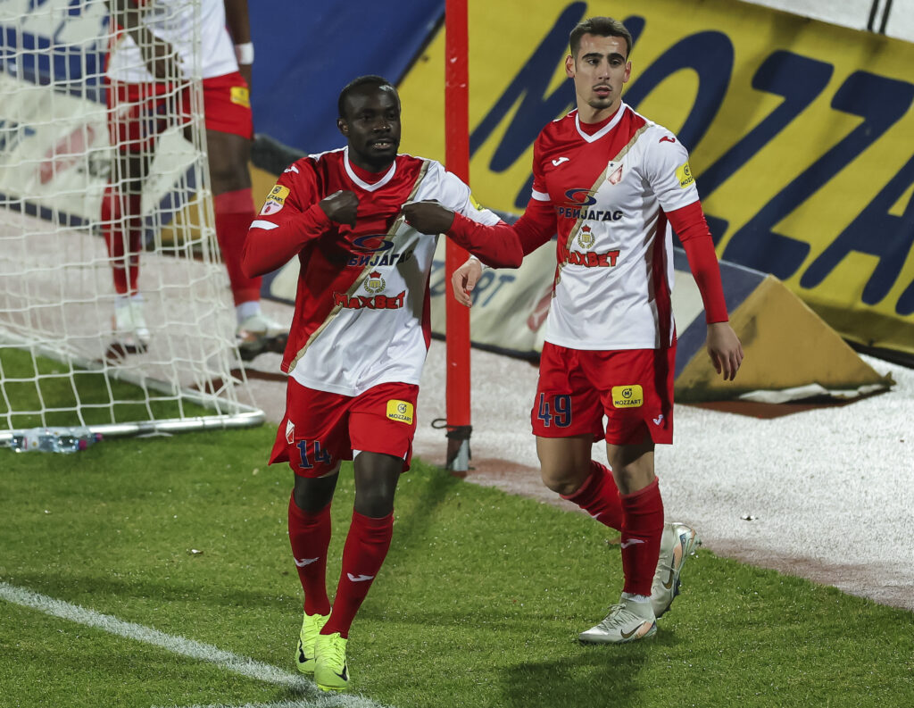 during the Kup Srbije 2024/2025 match between Vojvodina and Graficar at stadium Karadjordje on December 04, 2024 in Novi Sad, Serbia. (Photo by Srdjan Stevanovic/Starsport.rs ©)