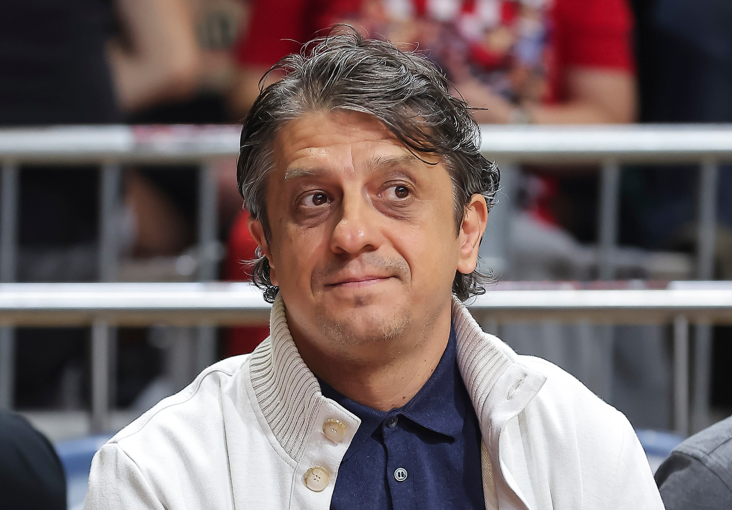 Mihajlo Pjanovic during the Aba League Season 2023-2024 Final Game 2 match between Crvena Zvezda and Partizan at Aleksandar Nikolic hall on May 15, 2024 in Belgrade, Serbia. (Photo by Pedja Milosavljevic/Starsport.rs ©)