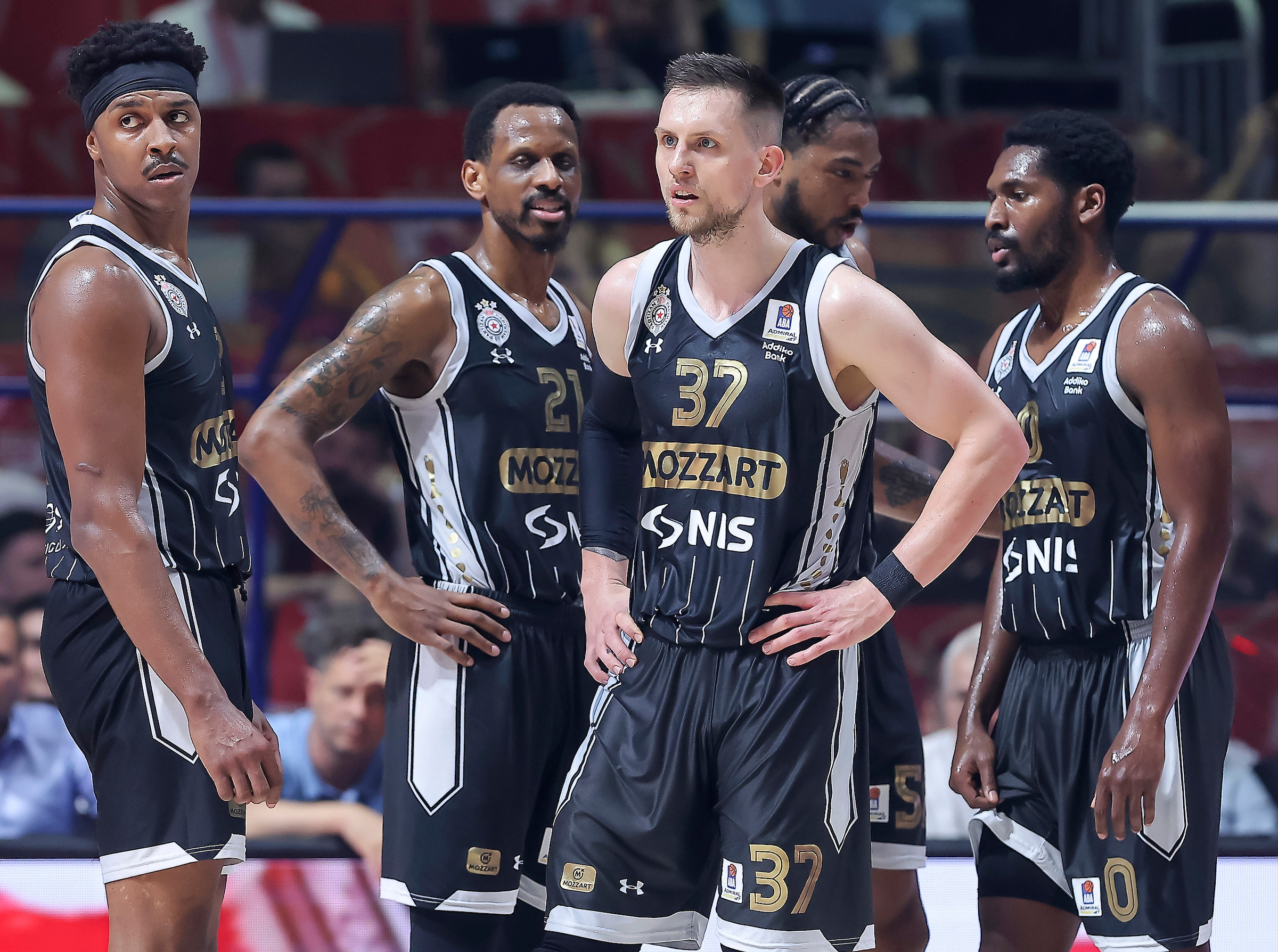 during the Aba League Season 2023-2024 Final Game 2 match between Crvena Zvezda and Partizan at Aleksandar Nikolic hall on May 15, 2024 in Belgrade, Serbia. (Photo by Pedja Milosavljevic/Starsport.rs ©)