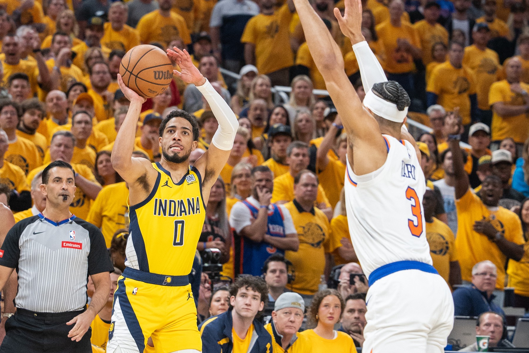 NBA: Playoffs-New York Knicks at Indiana Pacers