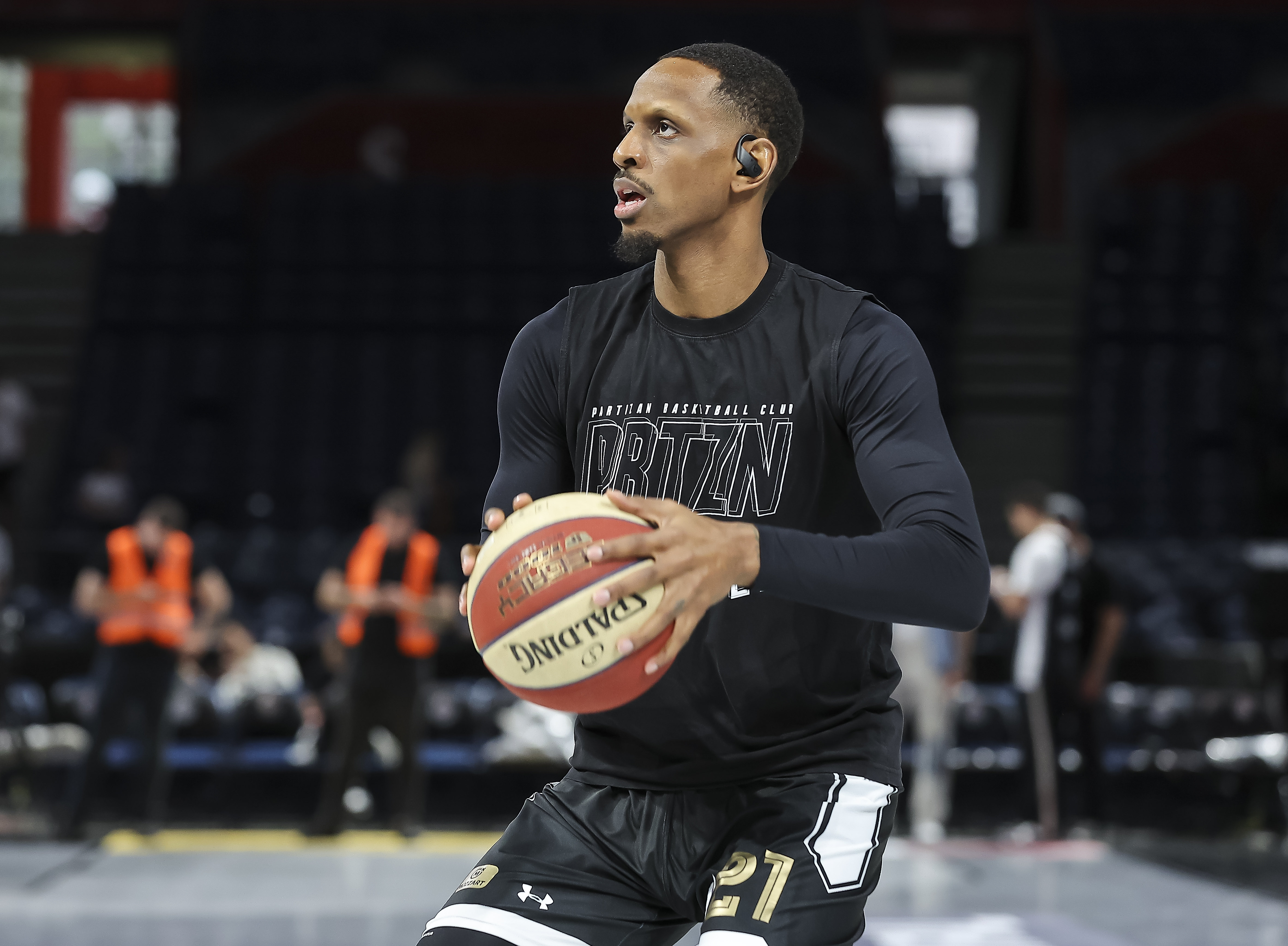 during the Aba League Season 2023-2024 Final Game 3 match between Partizan and Crvena Zvezda at Belgrade Arena on May 19, 2024 in Belgrade, Serbia. (Photo by Pedja Milosavljevic/Starsport.rs ©)