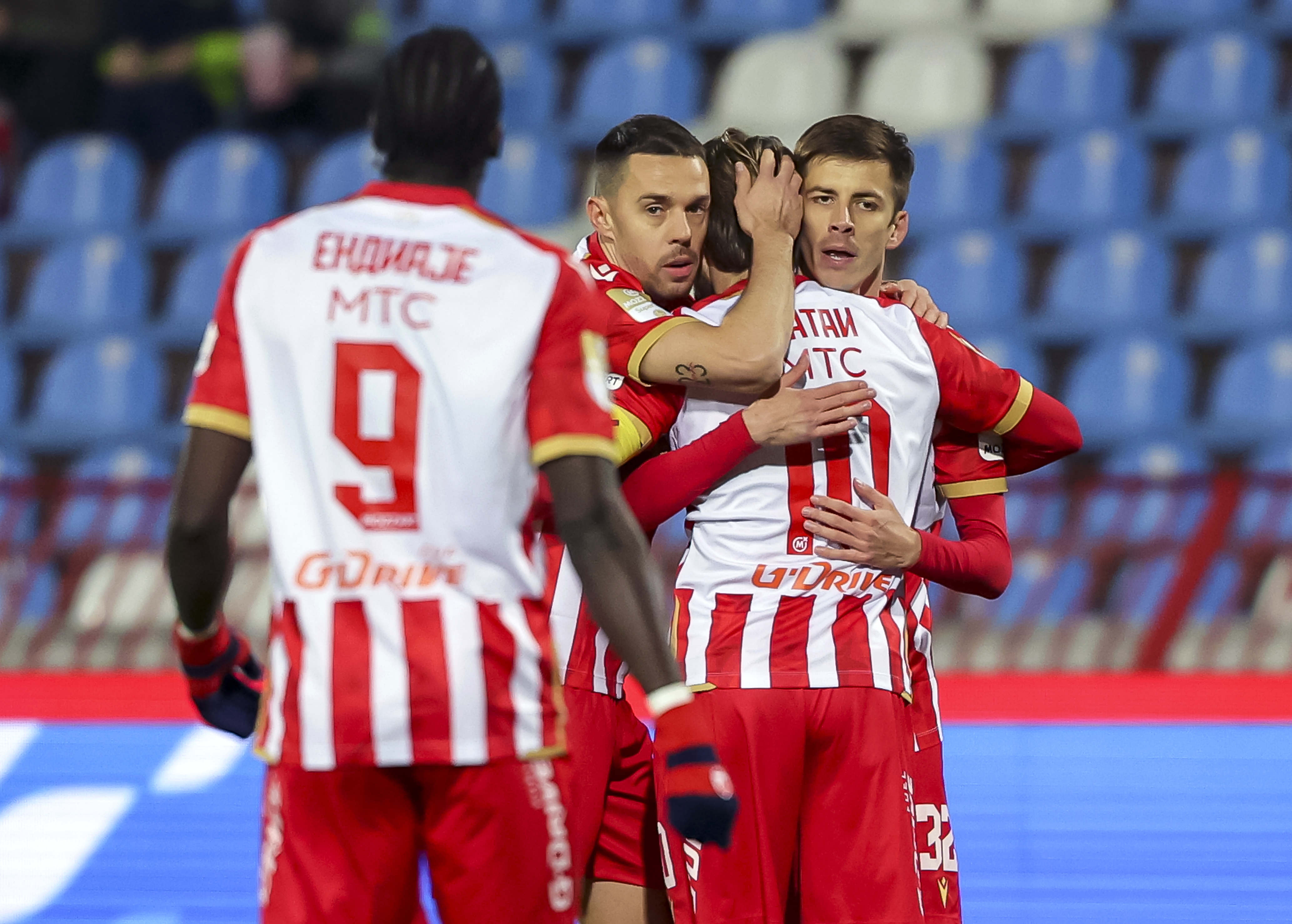 during the Mozzart Super Liga 2024/2025 match between Crvena zvezda and Tekstilac at stadium Rajko Mitic (Marakana) on December 07, 2024 in Belgrade, Serbia. (Photo by Srdjan Stevanovic/Starsport.rs ©)