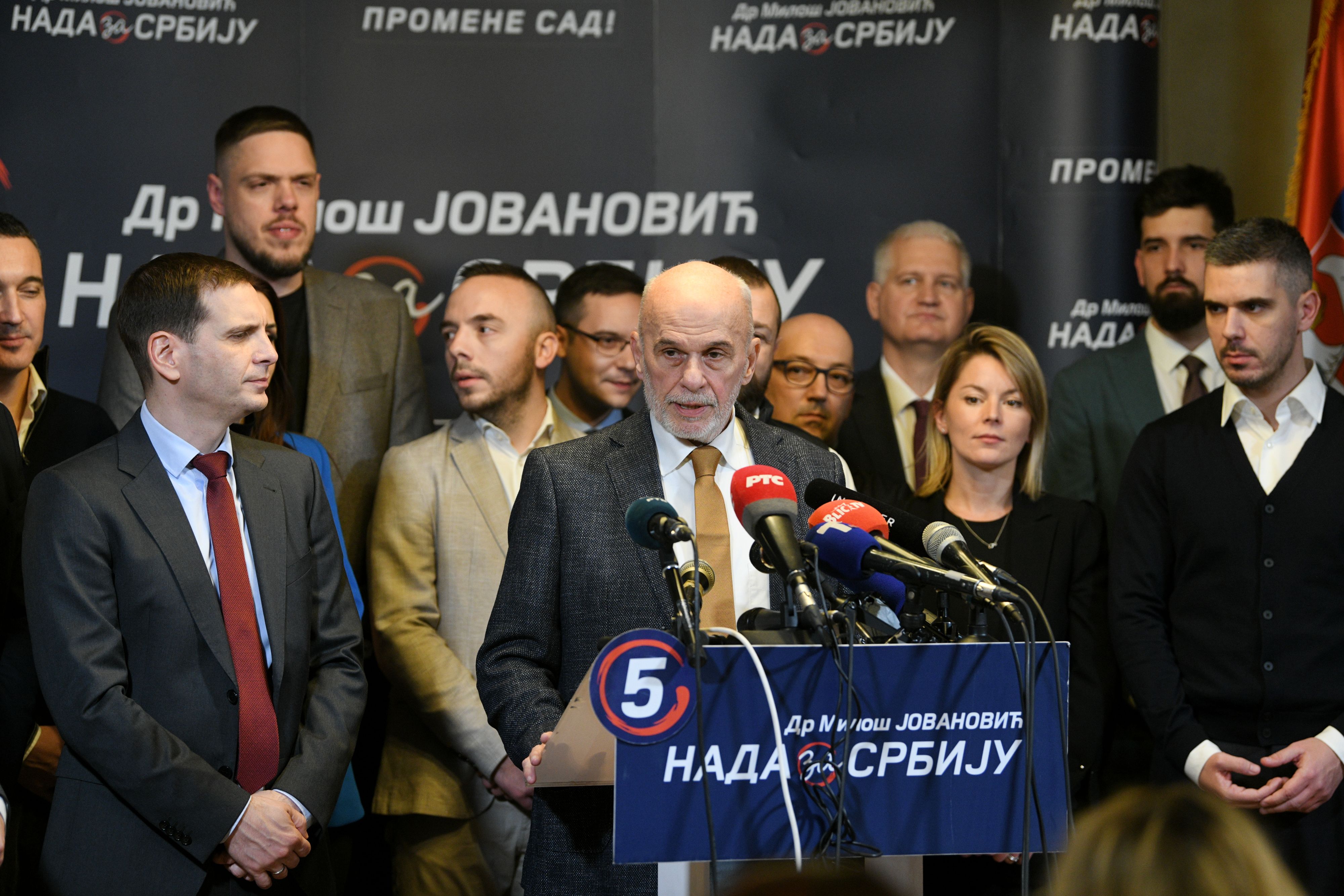 Beograd 17.12.2023. Izborni štab Nada Vojislav Mihailović Obraćanje, Izbori 2023, KZN