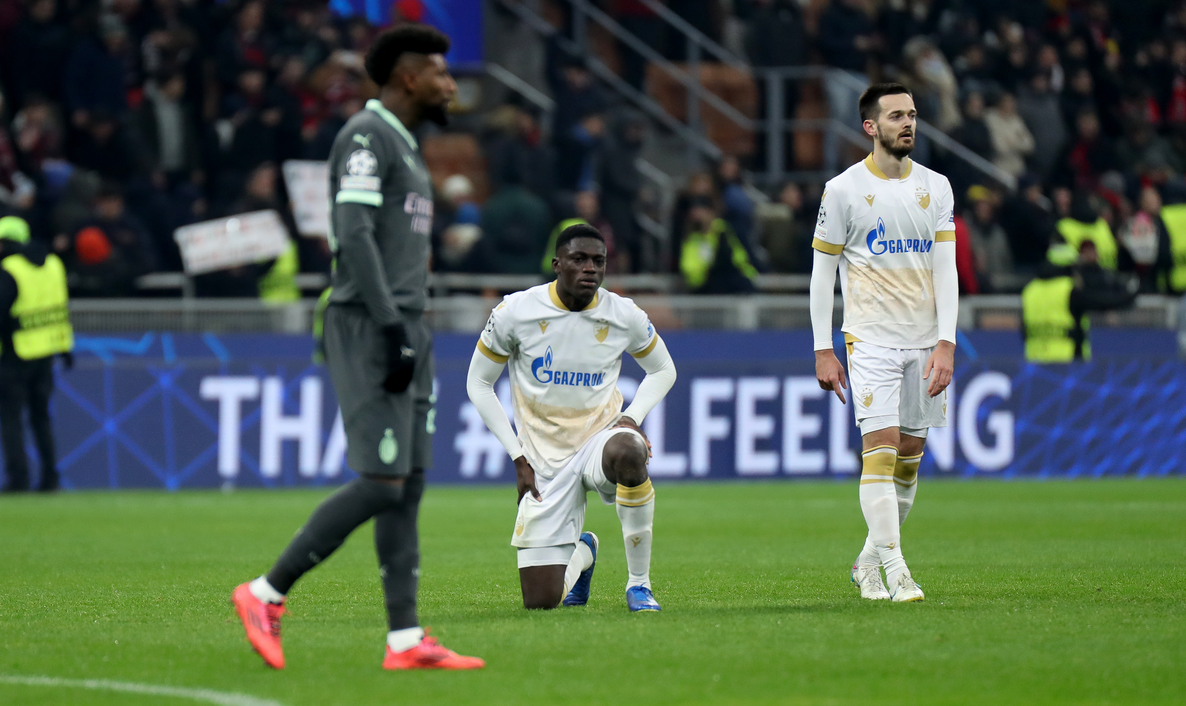 during the UEFA Champions League 2024/25 League Phase MD6 match between AC Milan and FK Crvena Zvezda at Stadio San Siro on December 11, 2024 in Milan, Italy. (Photo by Dimitrije Vasiljevic/STARSPORT)