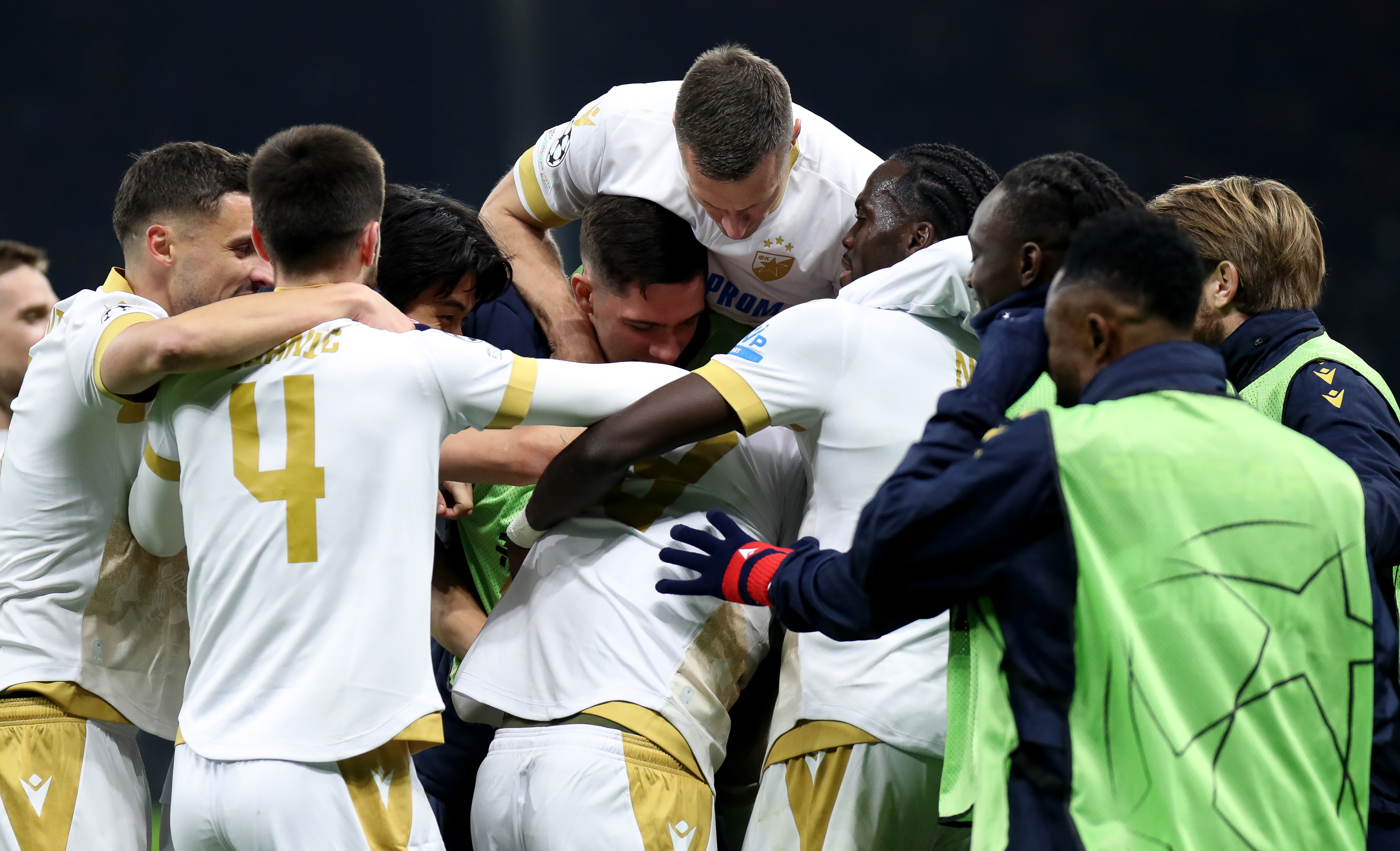 during the UEFA Champions League 2024/25 League Phase MD6 match between AC Milan and FK Crvena Zvezda at Stadio San Siro on December 11, 2024 in Milan, Italy. (Photo by Dimitrije Vasiljevic/STARSPORT)