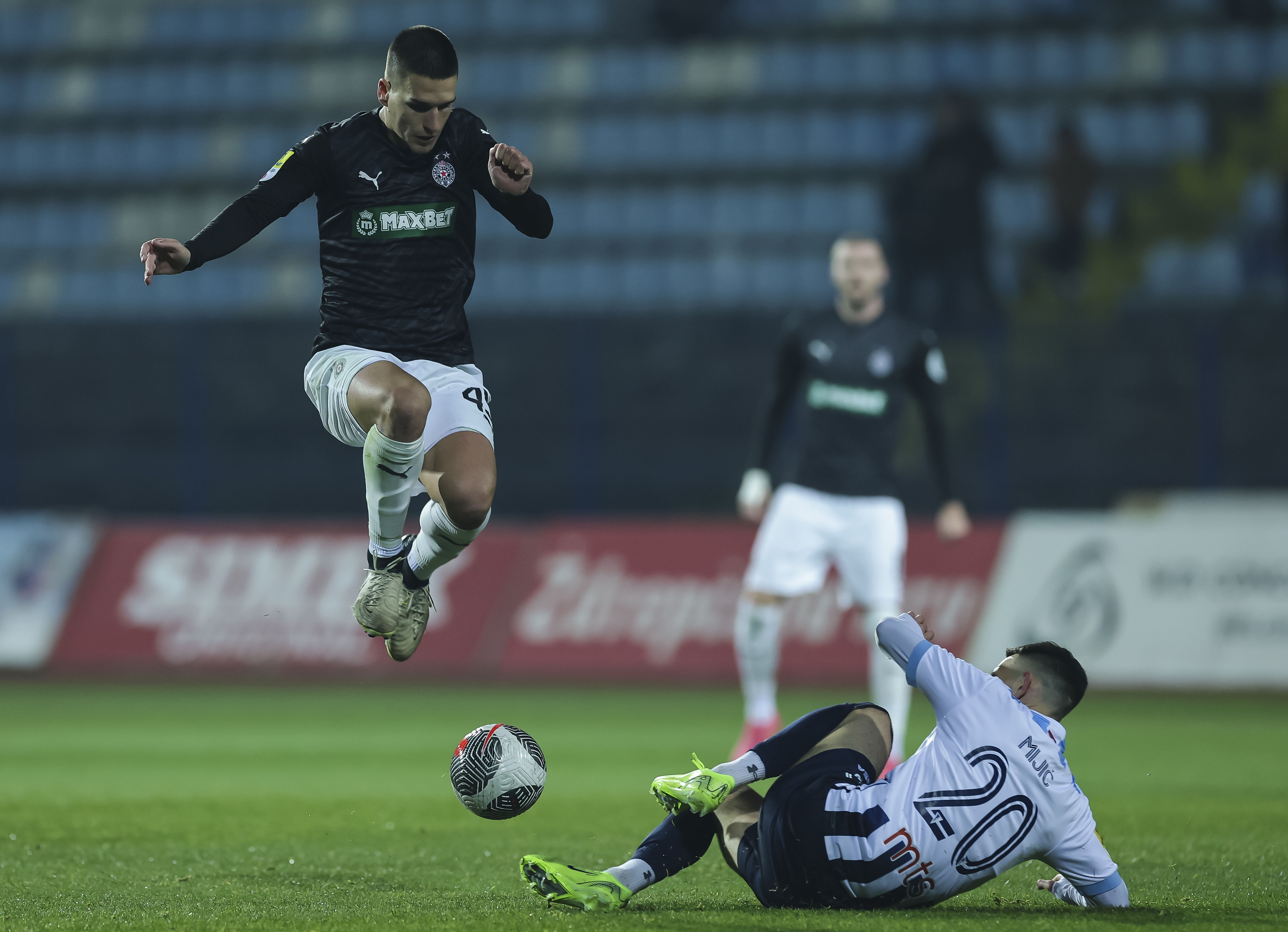 during the Mozzart Super Liga Season 2024/2025 match between Spartak Subotica and FK Partizan at City Stadium Subotica on December 12, 2024 in Subotica, Serbia. (Photo by Srdjan Stevanovic/Starsport.rs ©)