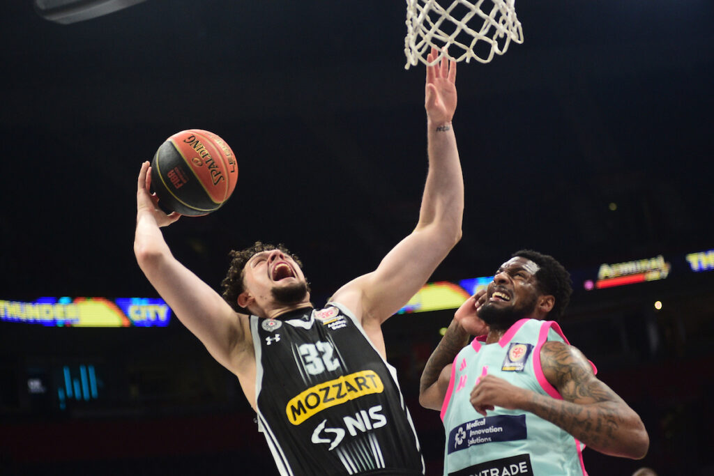 Kosarkaska Liga Srbije semifinals match between  Partizan and Mega MIS, played at Belgrade arena, 24.05.2024, Belgrade, Serbia.  (Photo by Dusan Milenkovic/Starsport.rs ©)