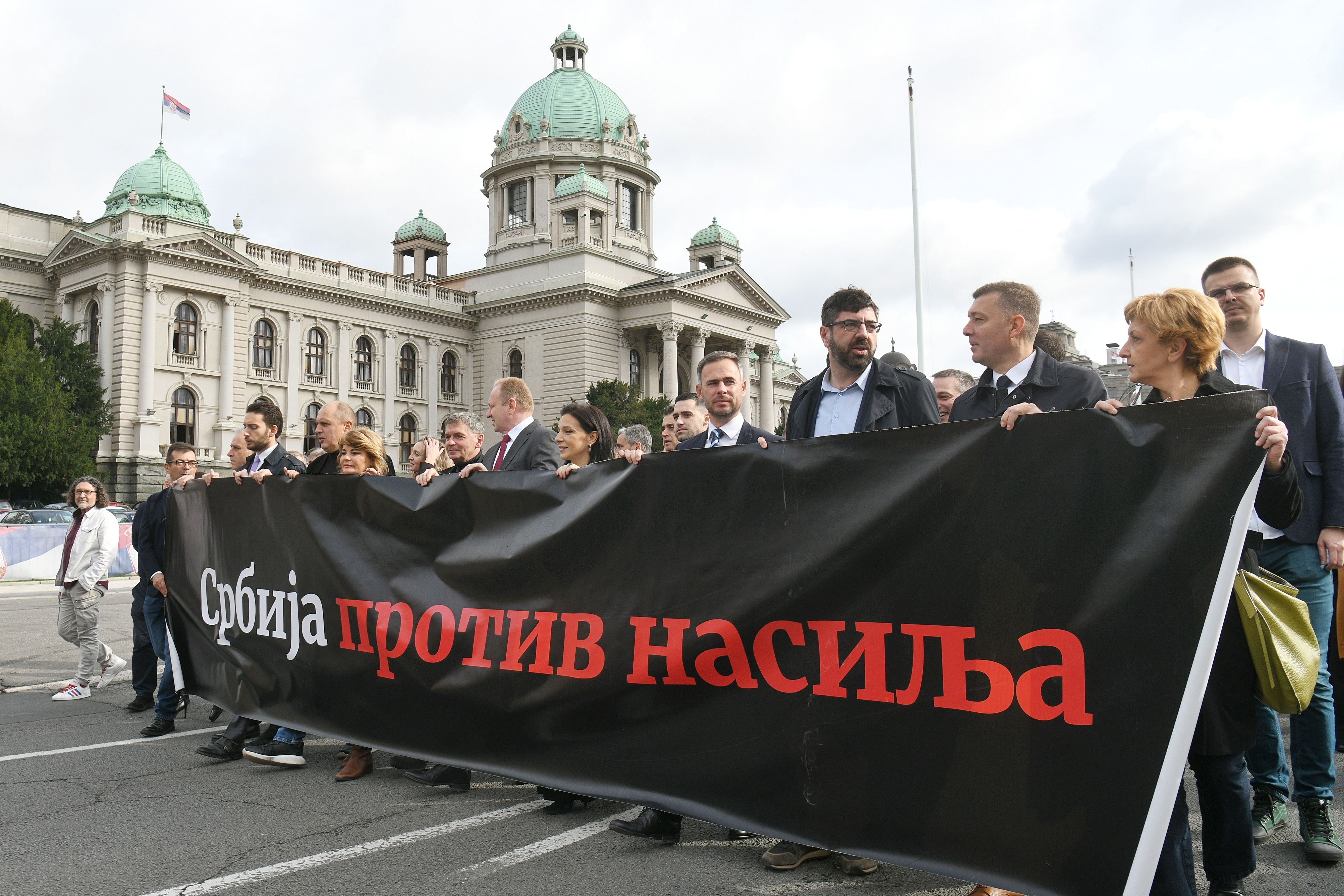 Beograd 08.11.2023. Predaja izborne liste Srbija protiv nasilja, opozicija predaja izborne liste, izbori 2023