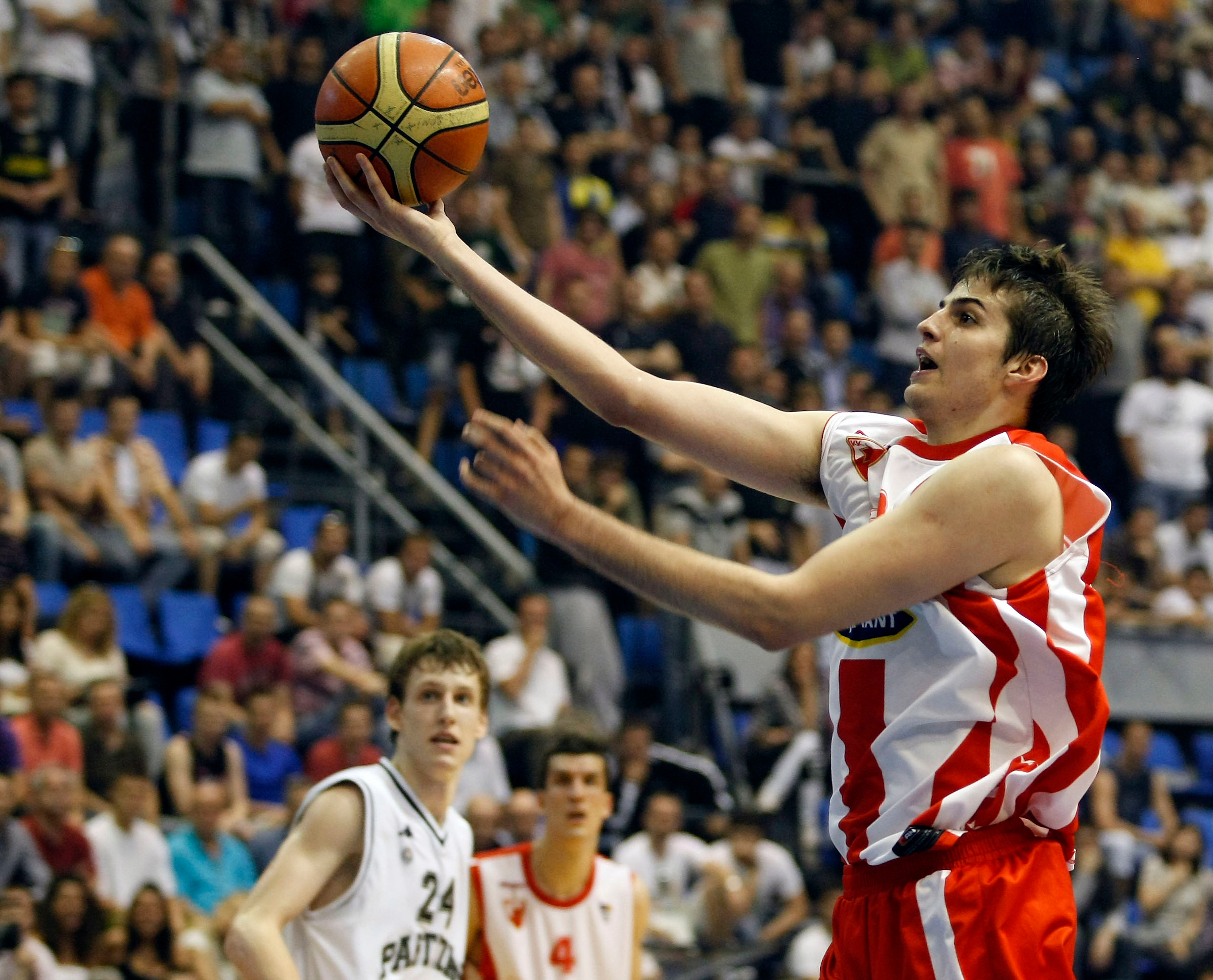 Kosarka, SUPER LIGA SRBIJE, sezona 2009/2010.Crvena Zvezda Vs. Partizan, PLAY-OFF, semifinals.Nemanja Bjelica.Belgrade, 07.06.2010..foto: Srdjan Stevanovic/Starsportphoto ©