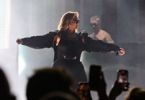 Diplo seen performing at West Hollywood Gay Pride with Bebe Rexha.
03 Jun 2024,Image: 878473536, License: Rights-managed, Restrictions: World Rights, Model Release: no, Pictured: Bebe Rexha, Credit line: APEX / MEGA / The Mega Agency / Profimedia