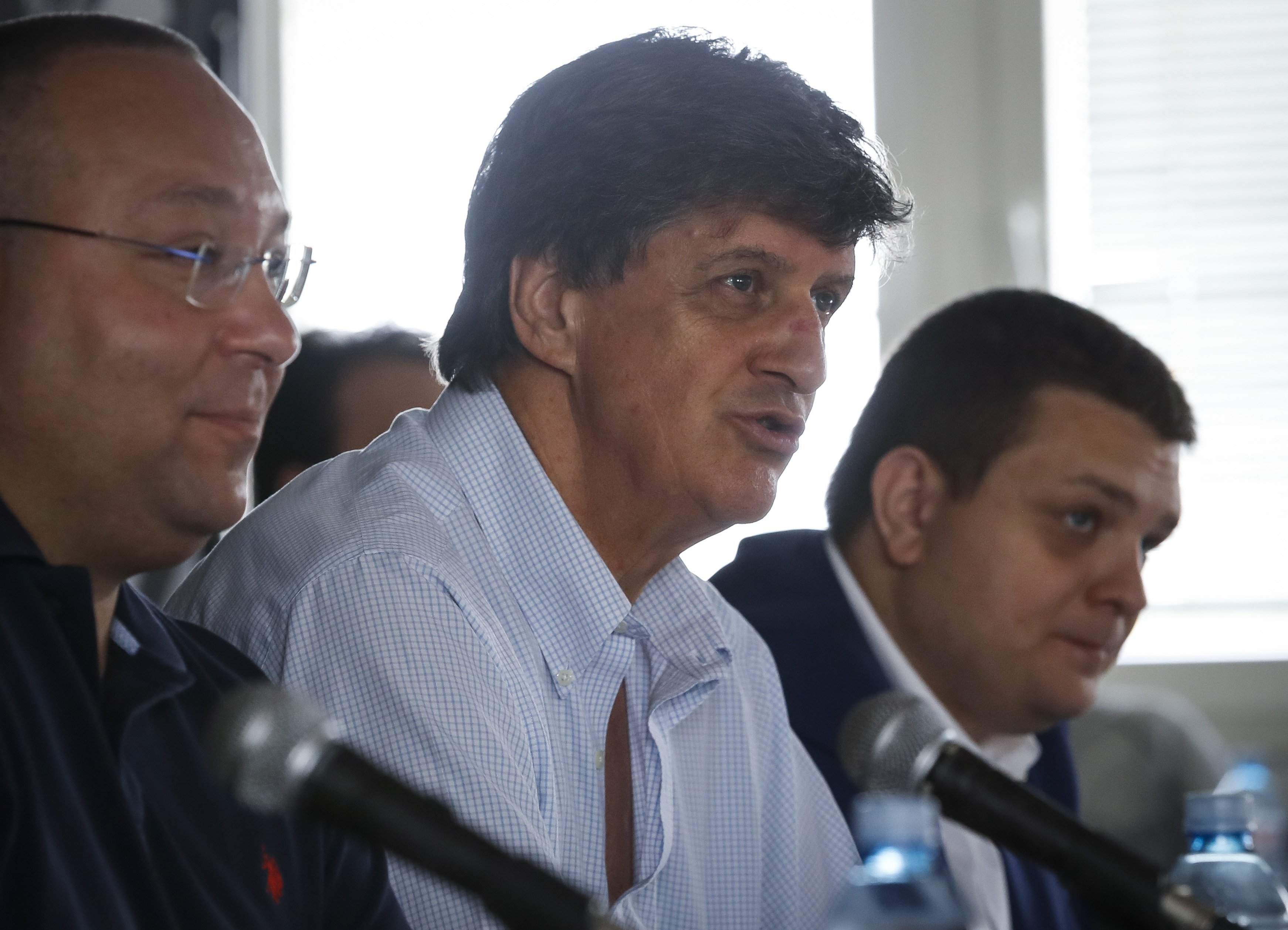 Fudbal FK Partizan-Izborna Skusptina
Vladimir Vuletic (L)  Zarko Zecevic and Milos Vazura (R)
Beograd, 23.06.2017.
foto: Srdjan Stevanovic/Starsportphoto ©