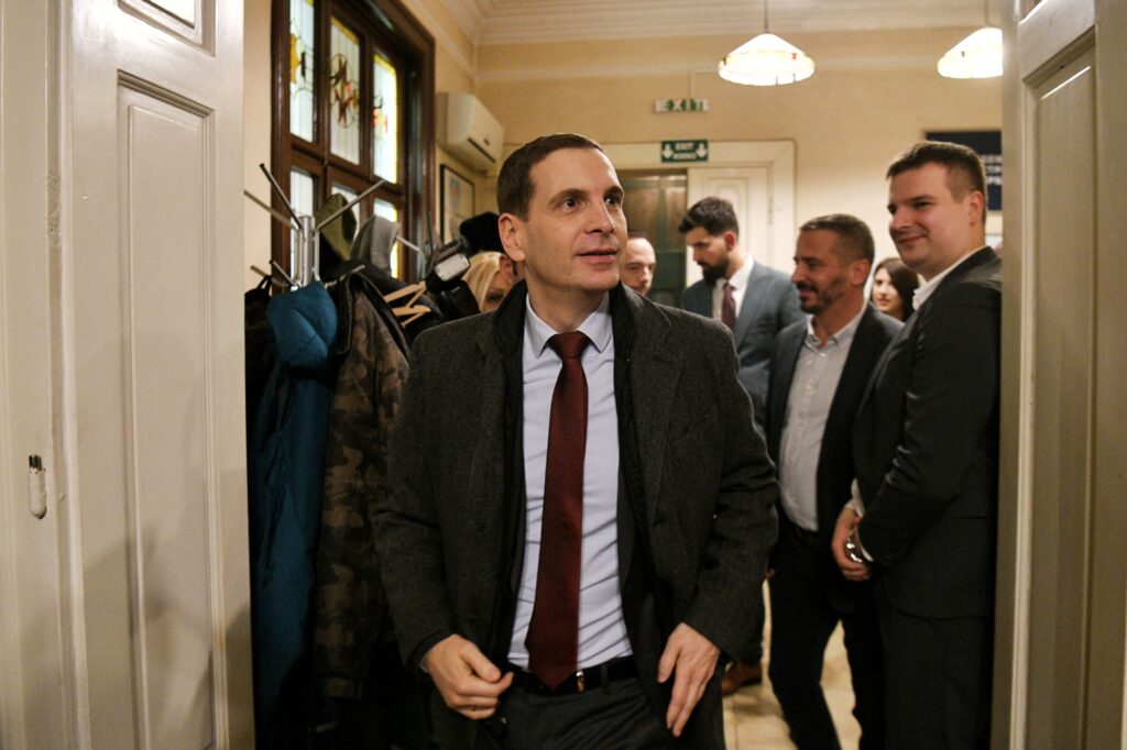 Beograd 17. decembar 2023. Izborna noć, parlamentarni i lokalni Izbori 2023 u Srbiji Izborni stab koalicija Nada Foto:Filip Krainčanić/Nova.rs