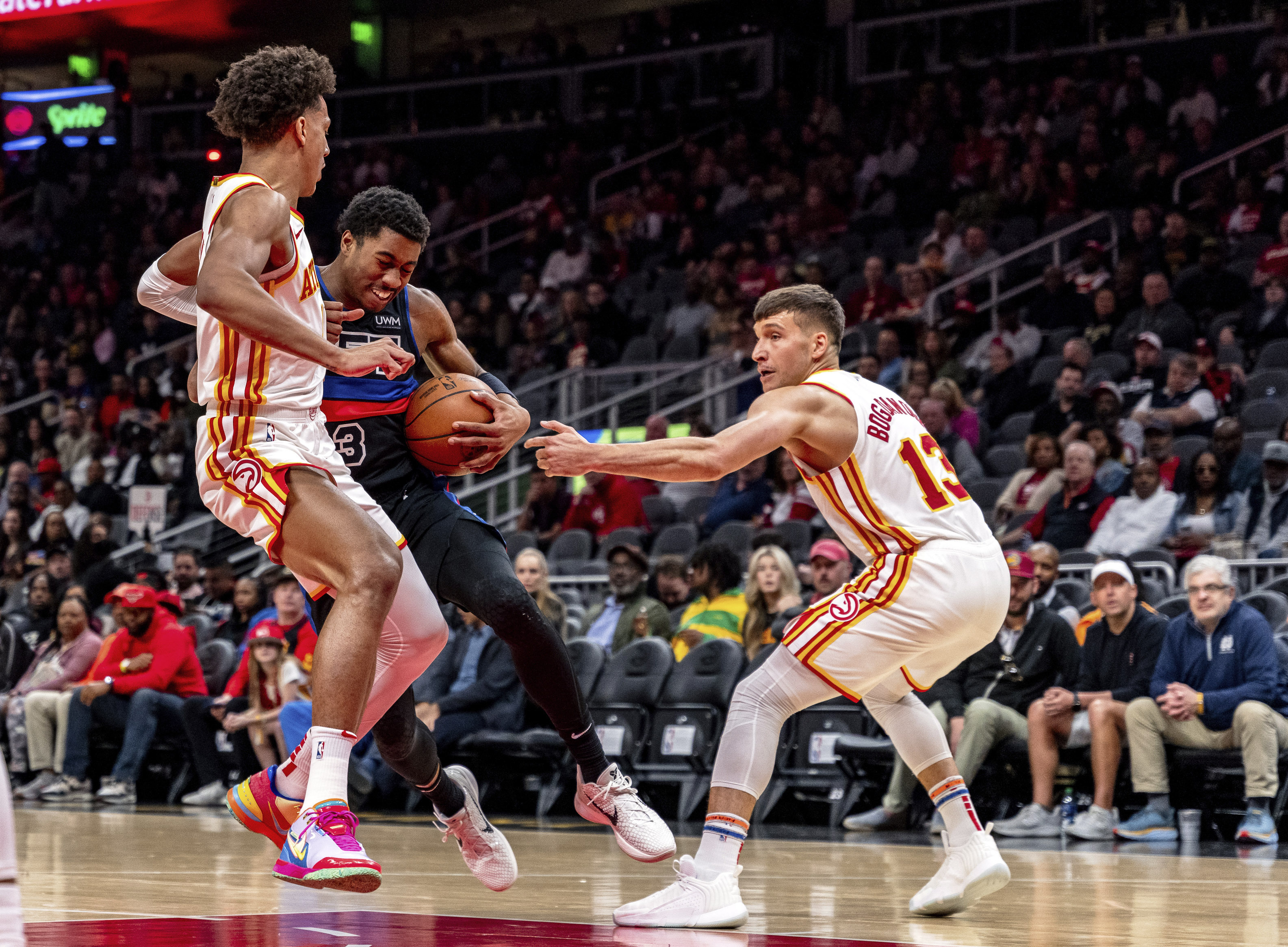 Pistons Hawks Basketball