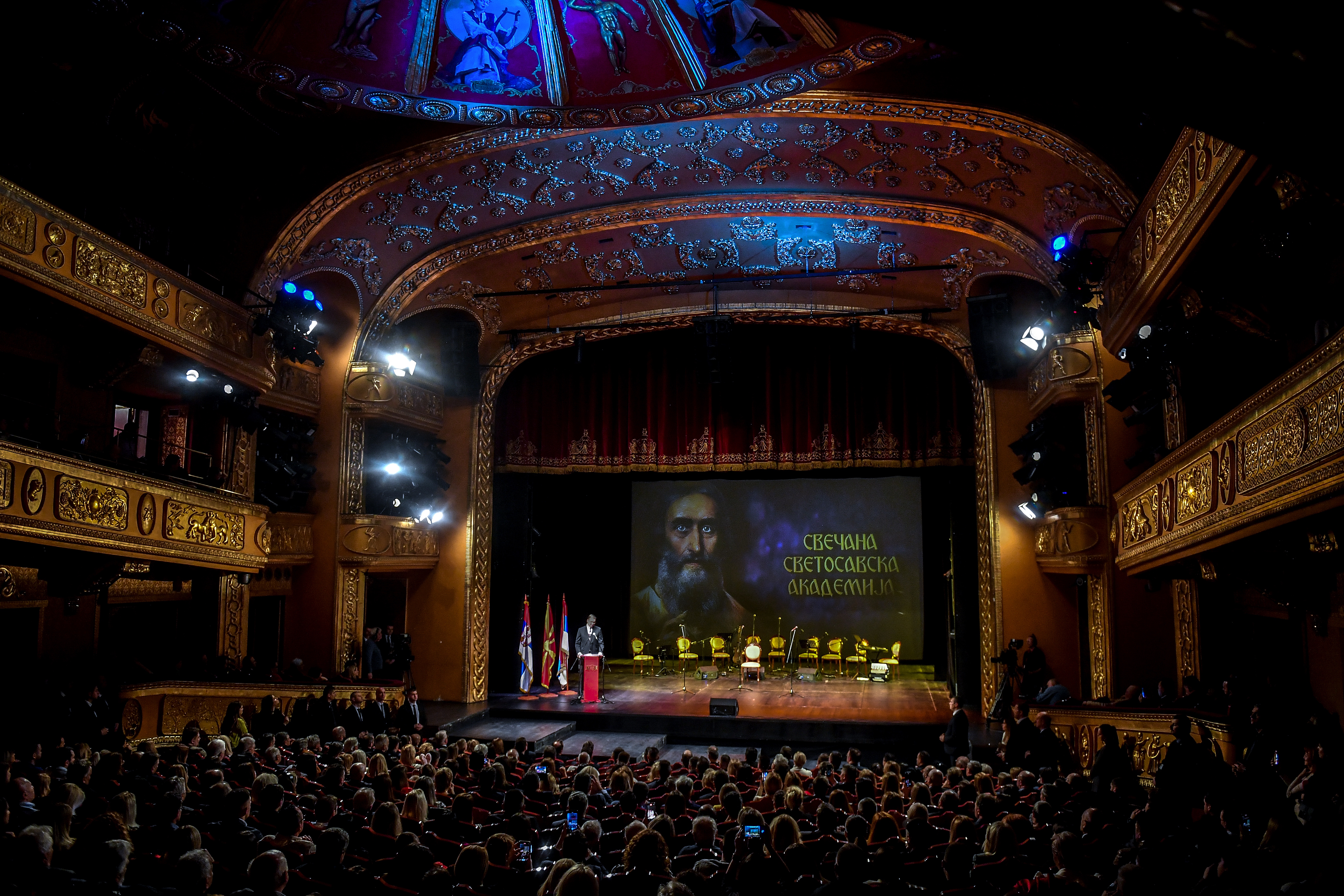Serbian President Vucic attends national day of the Serbs in North Macedonia