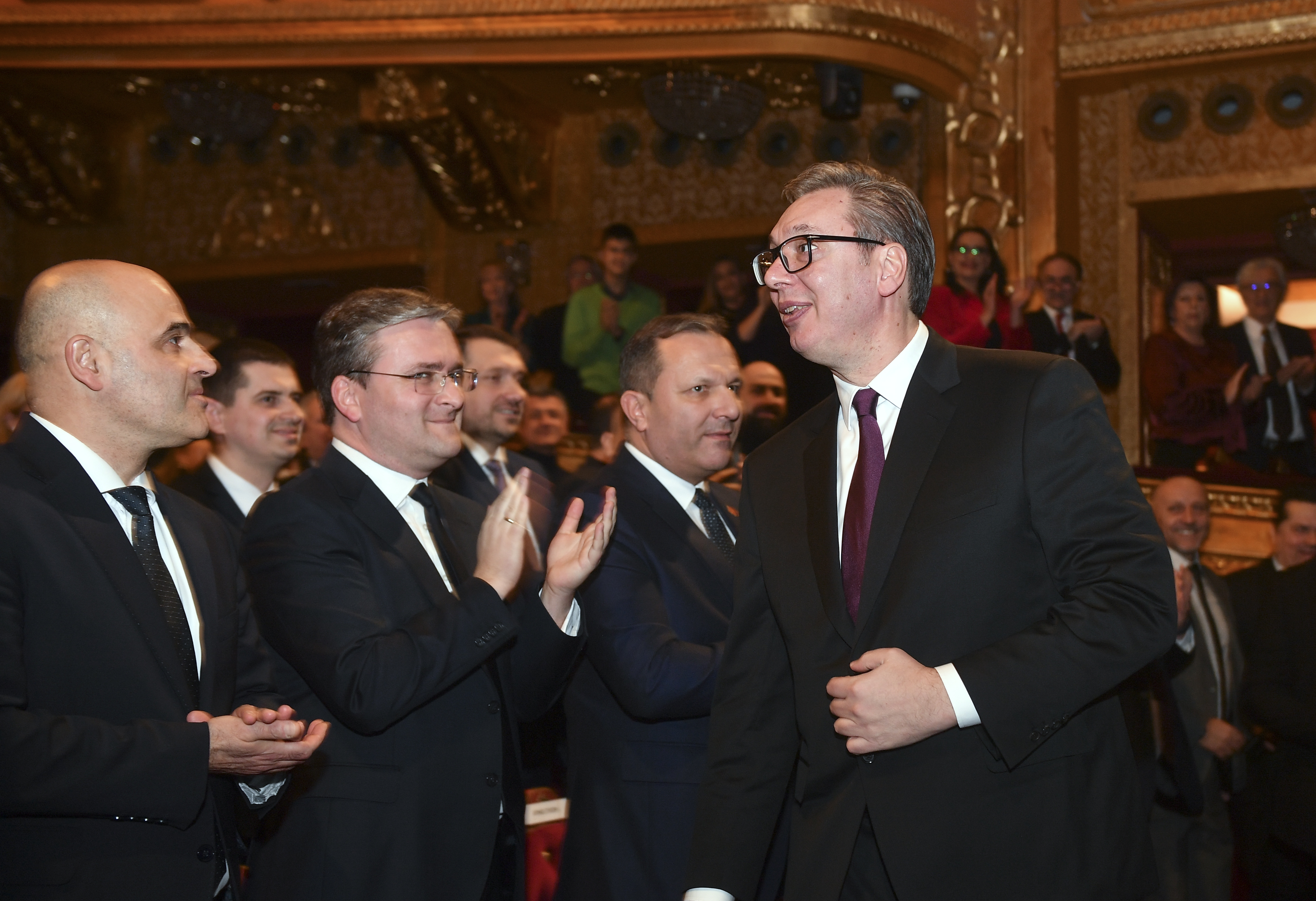 Serbian President Vucic attends national day of the Serbs in North Macedonia