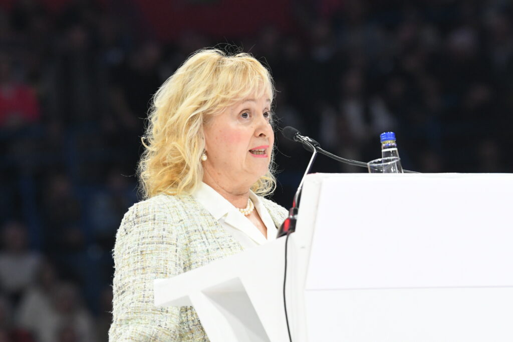 dr Svetlana Vujović  Beograd, 02.12.2023. Štark Arena, predizborni miting, Pristalice SNS simpatizeri dolaze na skup SNS u Stark Arenu, Srpska napredna stranka, miting Foto: Amir Hamzagić/Nova.rs