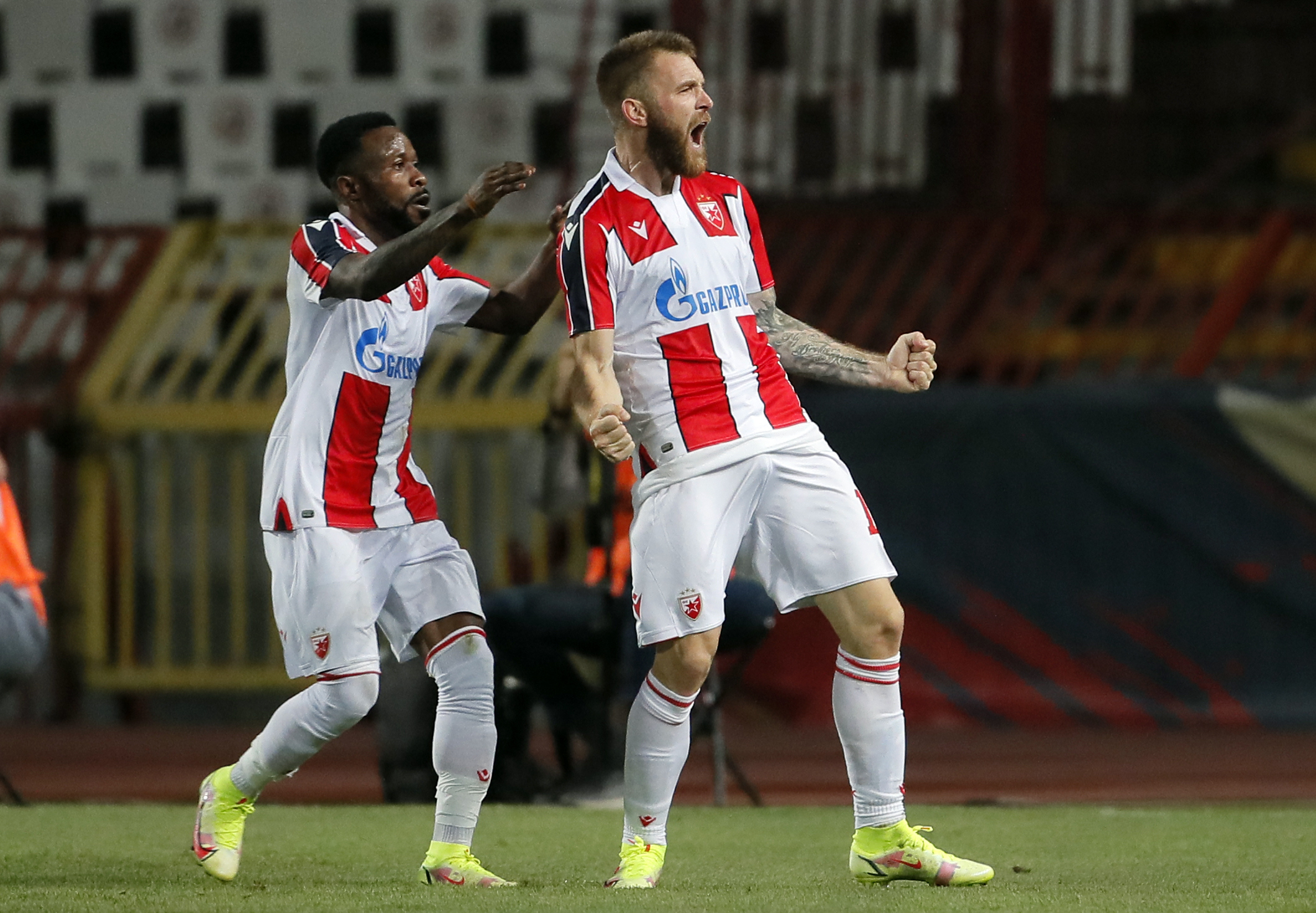 Crvena Zvezda - Cluj, UEFA Europa League Stadion Rajko Mitić Play-offs, 1st leg 17.8.2021. Beograd Srbija