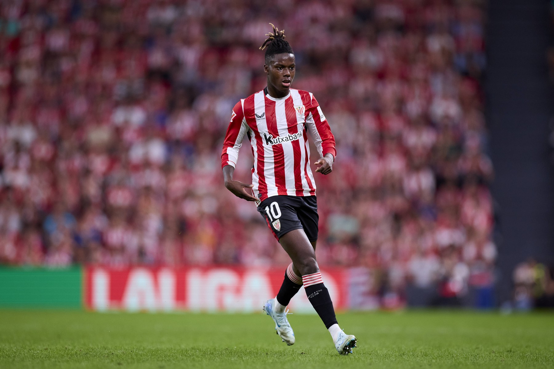 Athletic Club v Atletico de Madrid - LaLiga EA Sports Nico Williams of Athletic Club looks on during the LaLiga EA Sport
