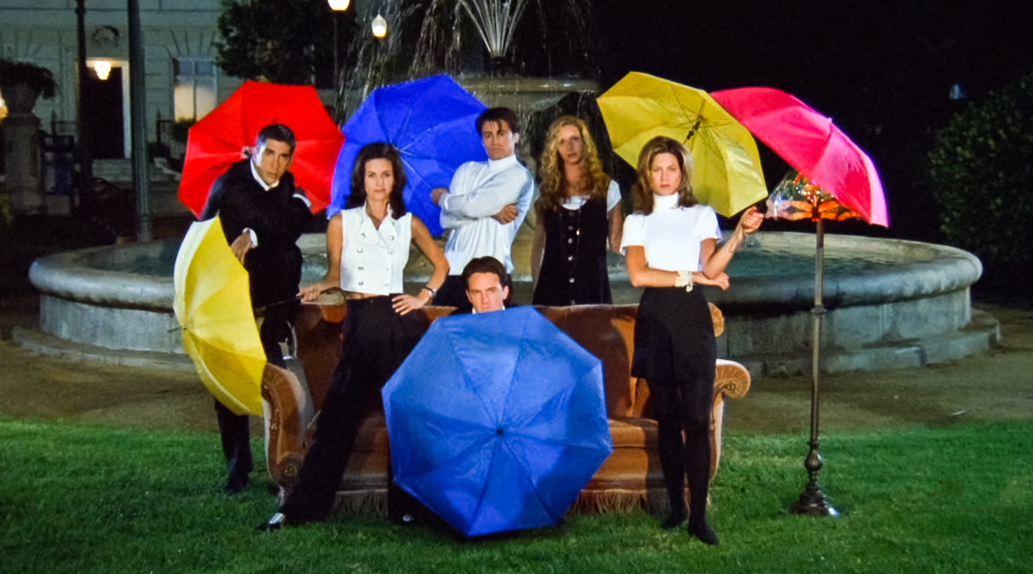 Jennifer Aniston, Courteney Cox, Lisa Kudrow, Matt LeBlanc, Matthew Perry, and David Schwimmer