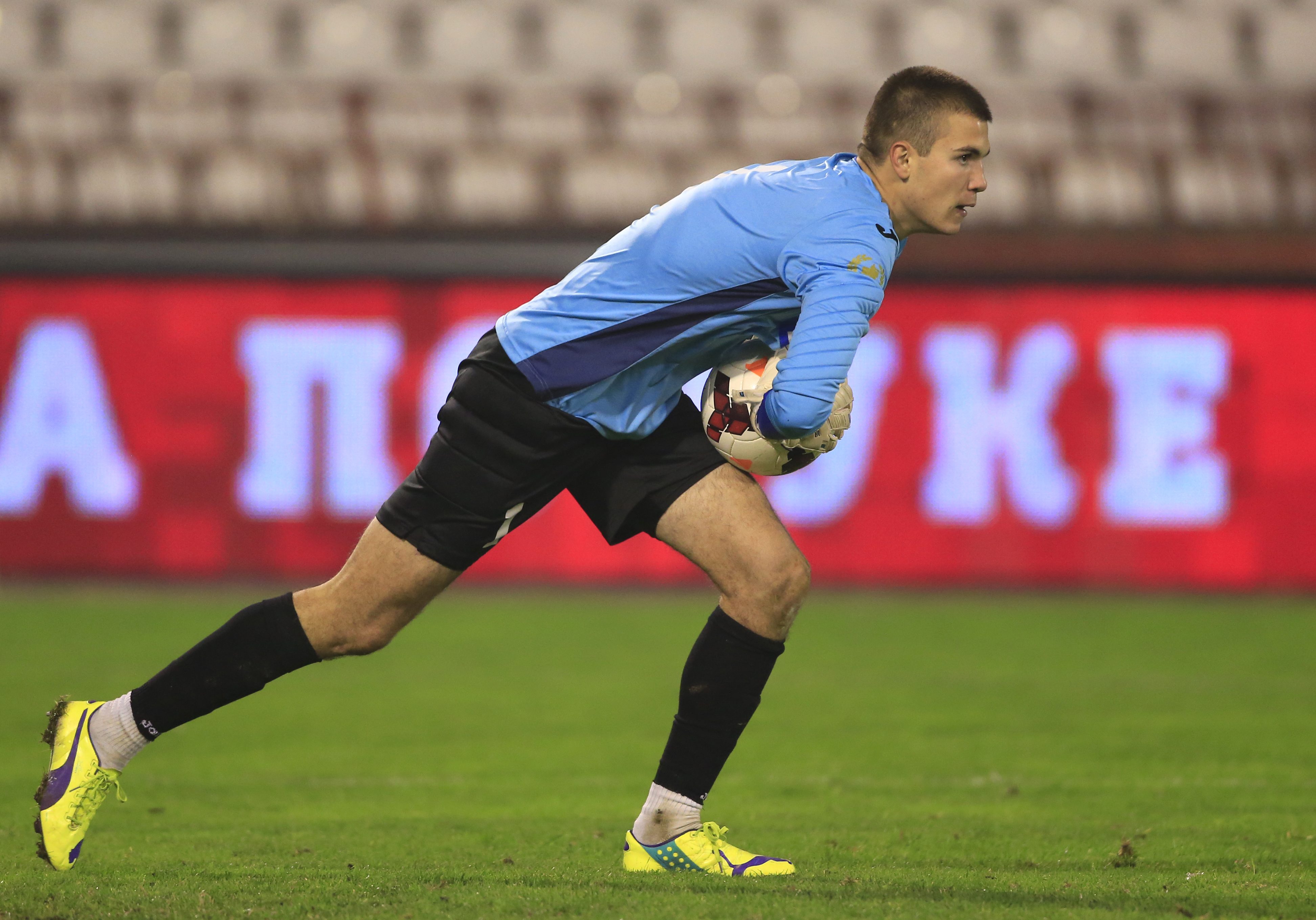 Fudbal Jelen Super League season 2014-2015
Crvena Zvezda v OFK Beograd
Goalkeeper Stefan Cupic
Beograd, 29.11.2014.
foto: Srdjan Stevanovic/Starsportphoto©