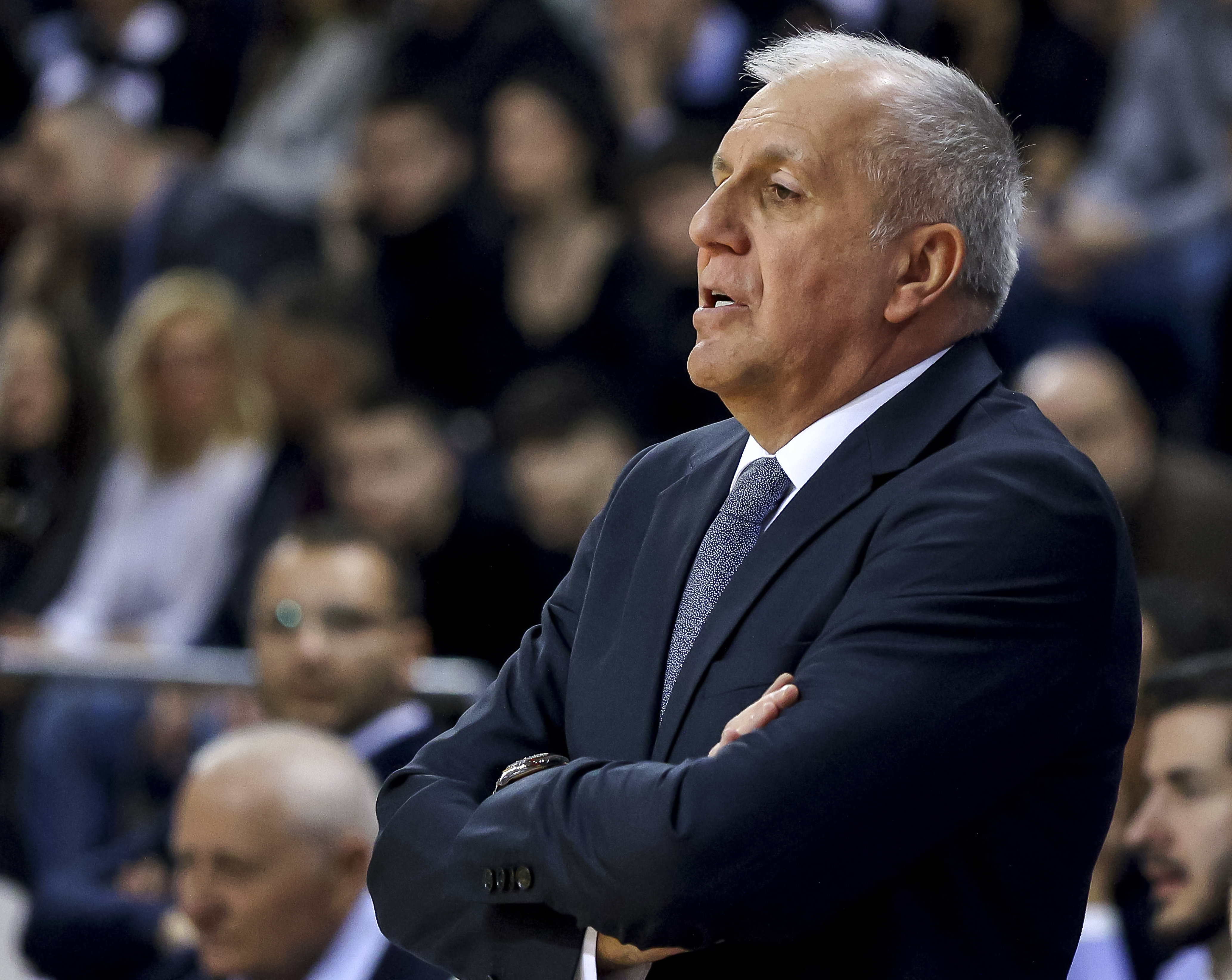 during the Kup Radivoja Koraca Season 2023-2024 semi final  match between Partizan and Vojvodina at Cair hall on February 16, 2024 in Nis, Serbia. (Photo by Nikola Gligic/Starsport.rs ©)