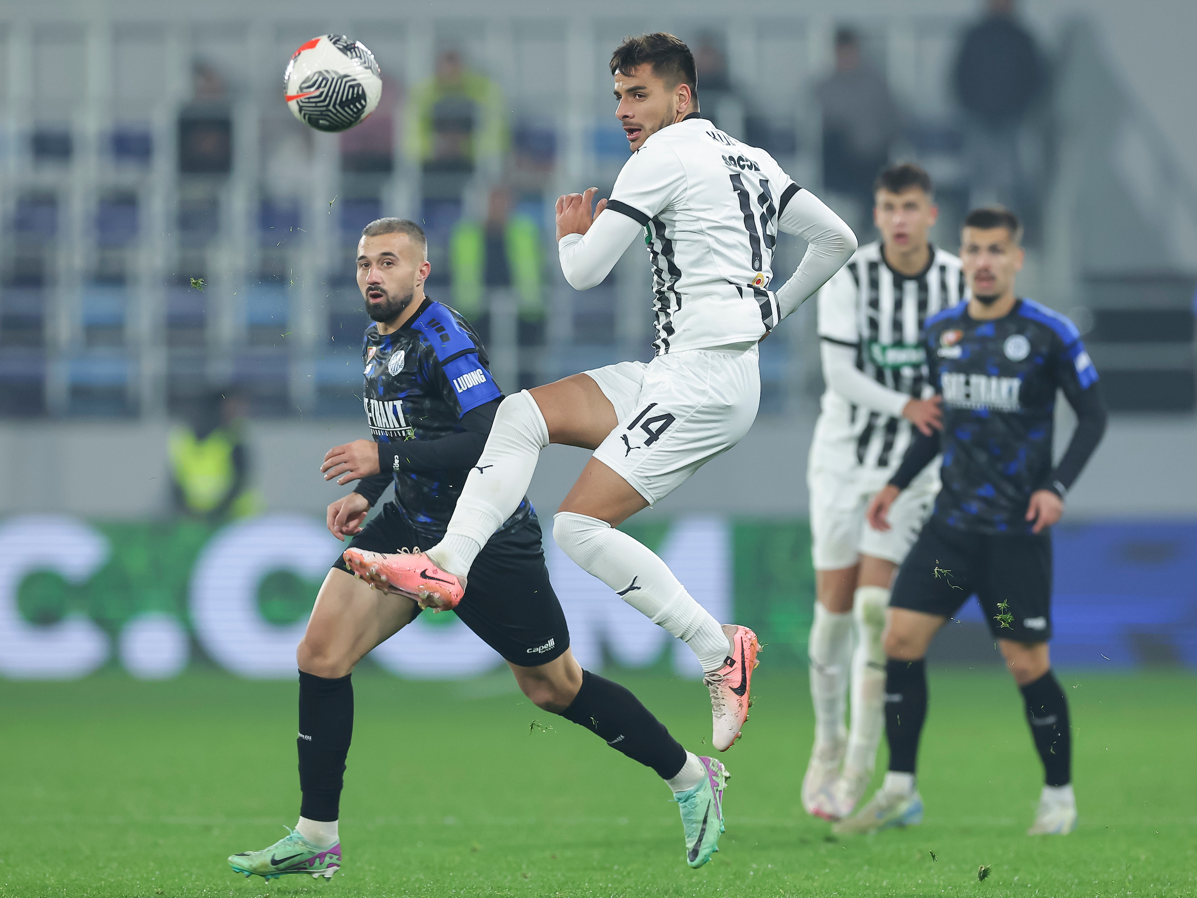 during the Mozzart Super Liga Season 2024/2025 match between TSC Backa Topola and Partizan at stadium TSC Arena on November 03, 2024 in Belgrade, Serbia. (Photo by Srdjan Stevanovic/Starsport.rs ©)