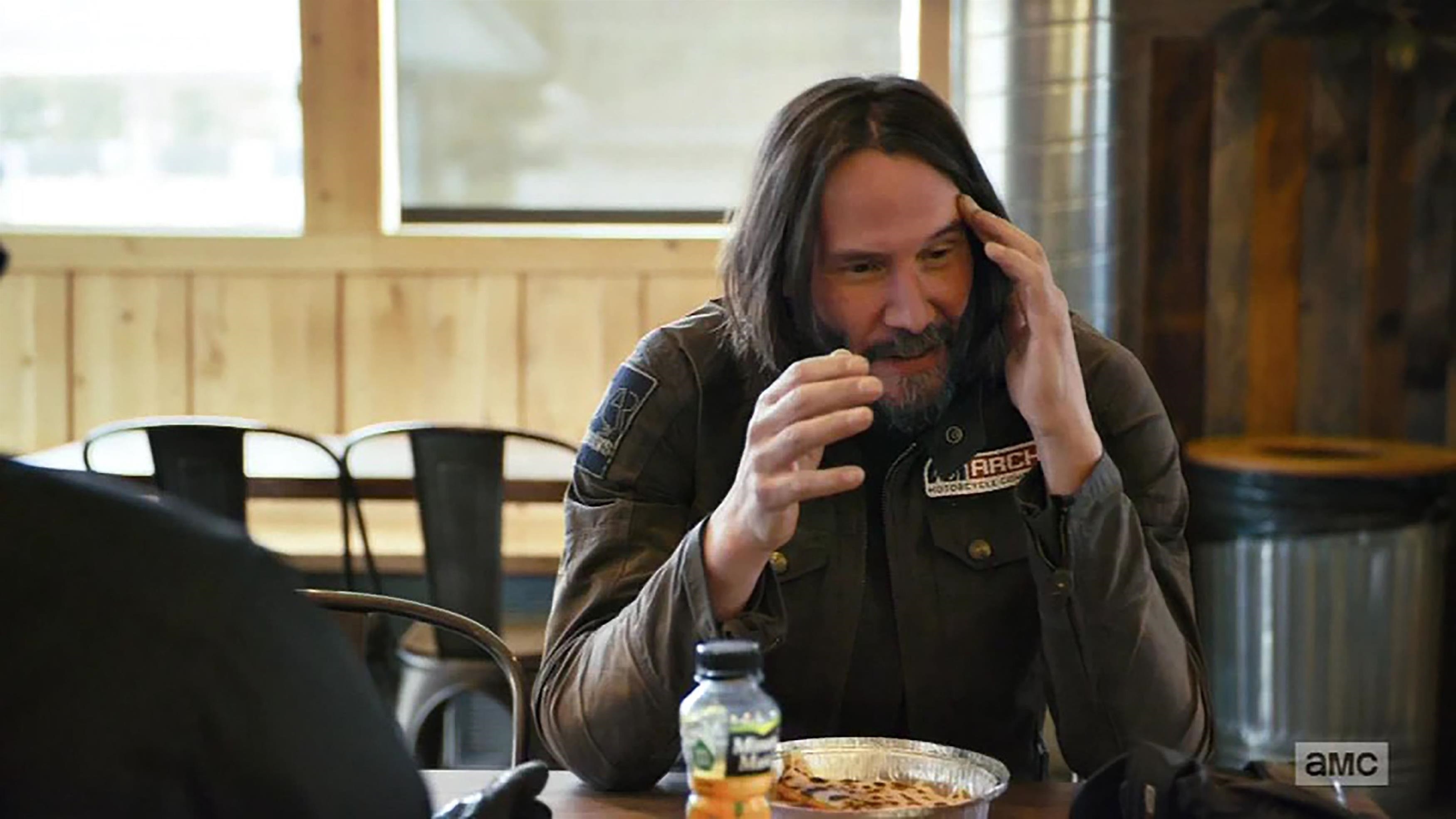 Keanu Reeves joins Walking Dead actor for a motorcycle trip through Utah desert for season six premiere of Ride with Norman Reedus
