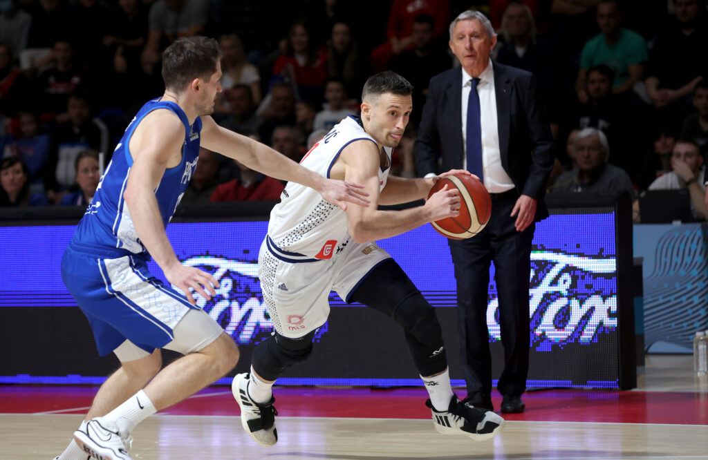 during group G FIBA Eurobasket 2025 qualifying basketball match between Serbia and Finland in Belgrade, Serbia on Feb. 23, 2023. (foto: Pedja Milosavljevic / STARSPORT)