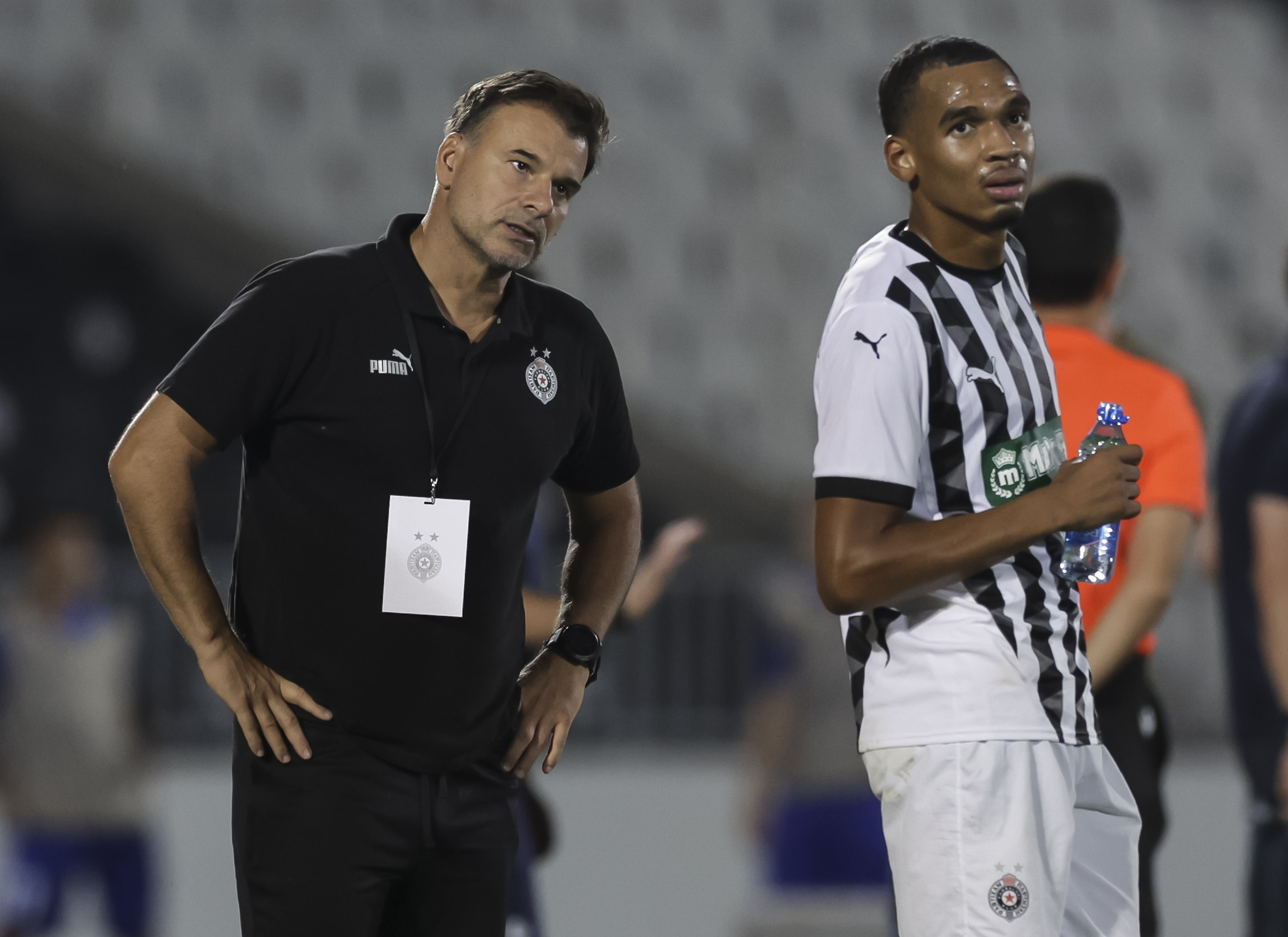 during the UEFA Conference League 2024/2025 Play Off match between Partizan and KAA Gent on stadium FC (JNA) on August 22, 2024 in Belgrade, Serbia. (Photo by Srdjan Stevanovic/Starsport.rs ©)