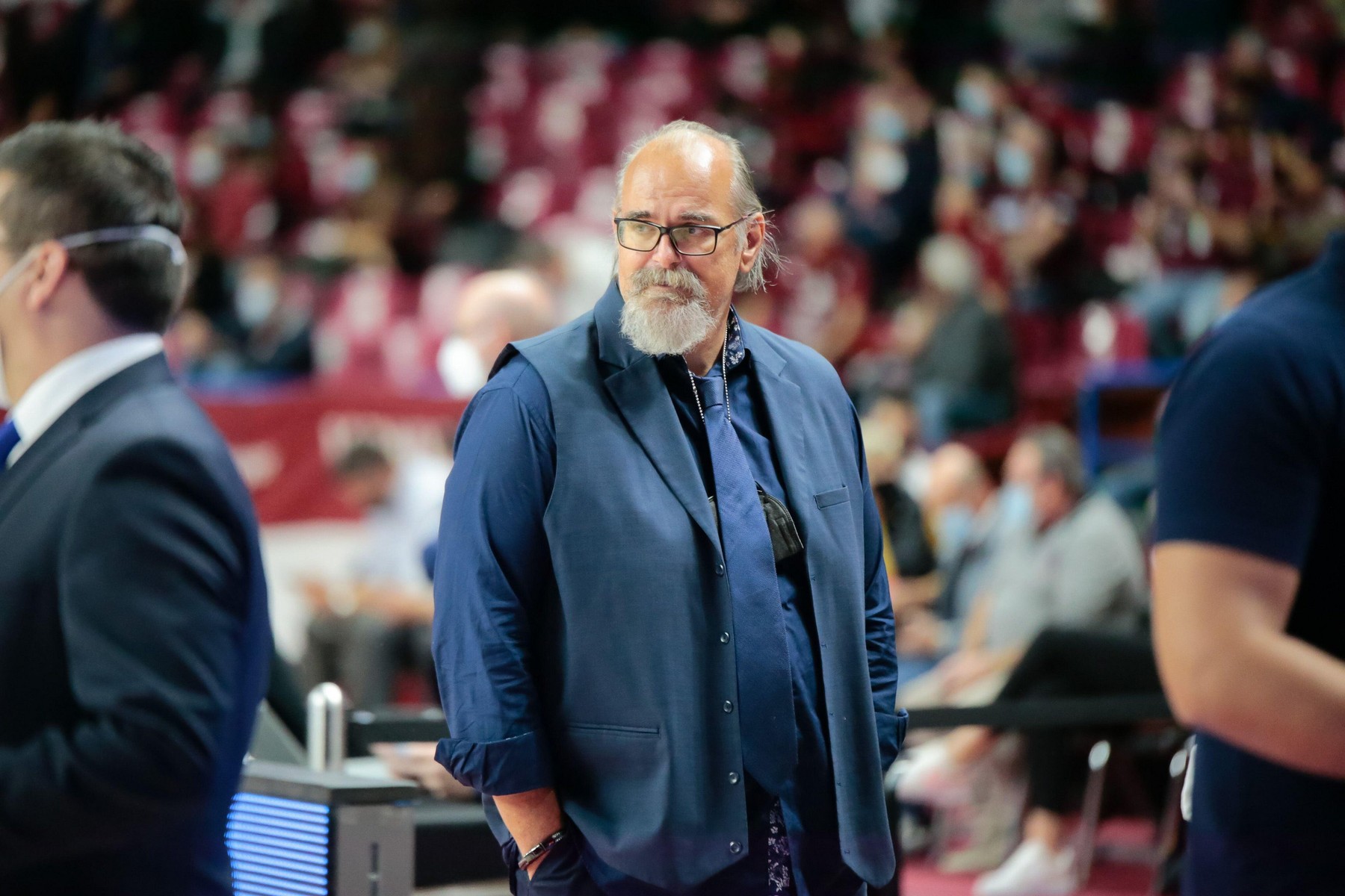Venice, Italy, 09/11/2021, Palasport Taliercio, Venice, Italy, November 09, 2021, Aleksandar Dzikic (Coach Buducnost Voli Podgorica)  during  Umana Reyer Venezia vs Buducnost Voli Podgorica - Basketball EuroCup Championship