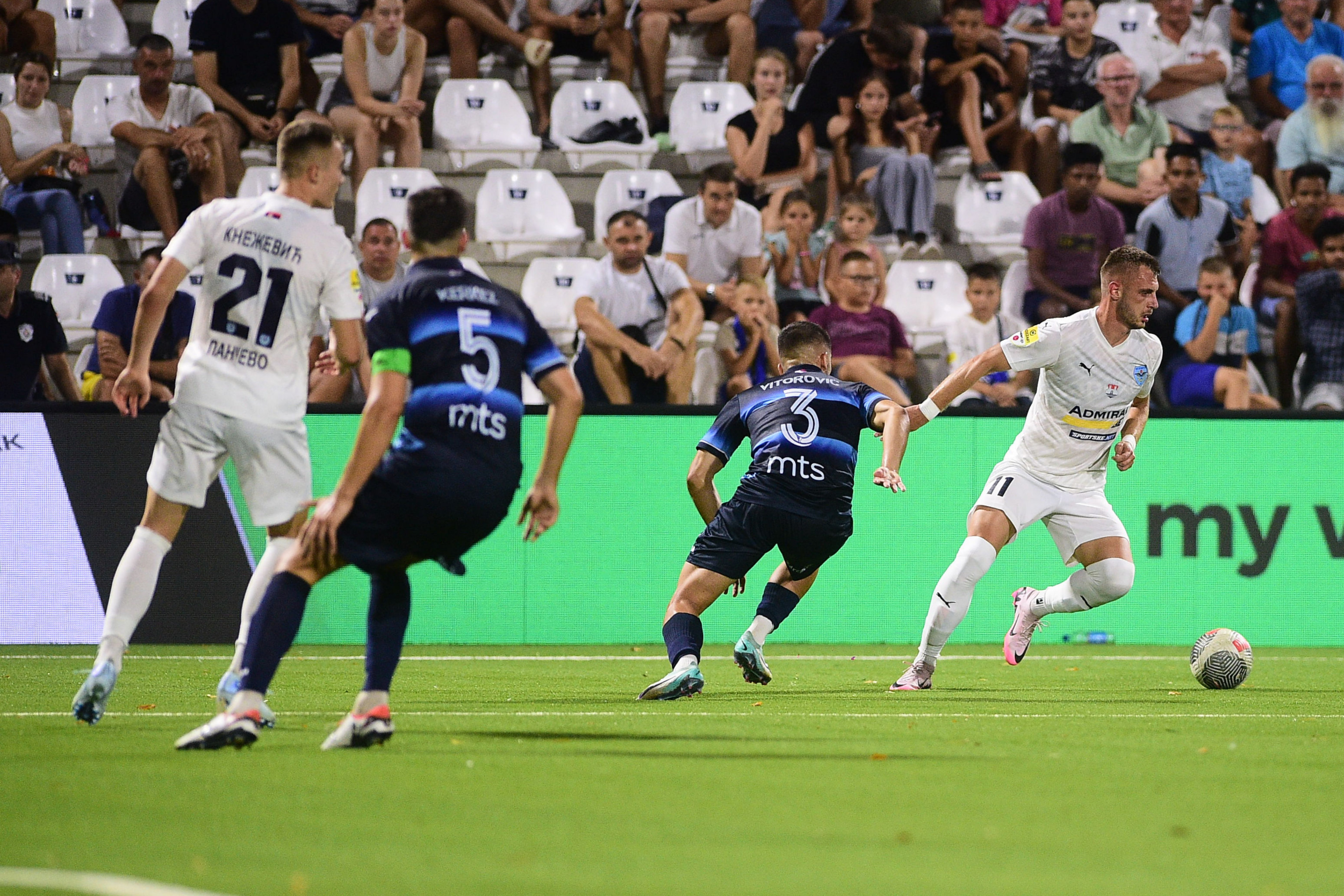 Mozzart Super Liga Srbije 2024/25 match between fc Zeleznicar and fc Spartak, played at sc Mladost, 31.08.2024, Pancevo, Serbia. (Photo Dusan Milenkovic/Starsport.rs ©)