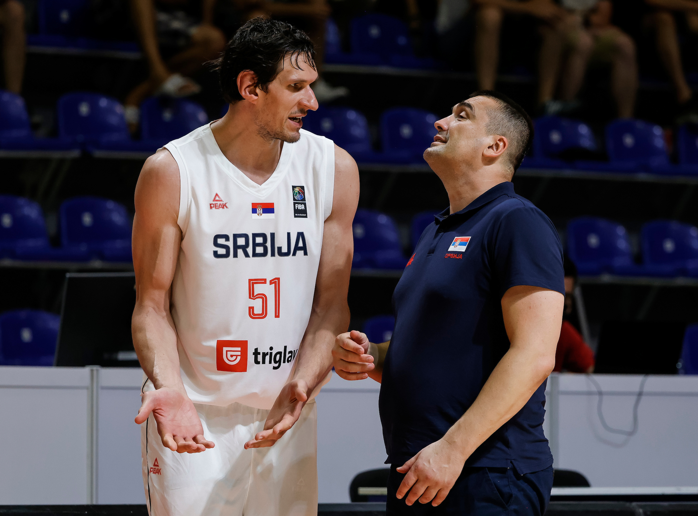 Boban Marjanovic (L) and Dejan Milojevic
Kosarka-Srbija v Meksiko-Prijateljski mec
Beograd, 06.23.2021.
foto: Srdjan StevanovicStarsportphoto ©