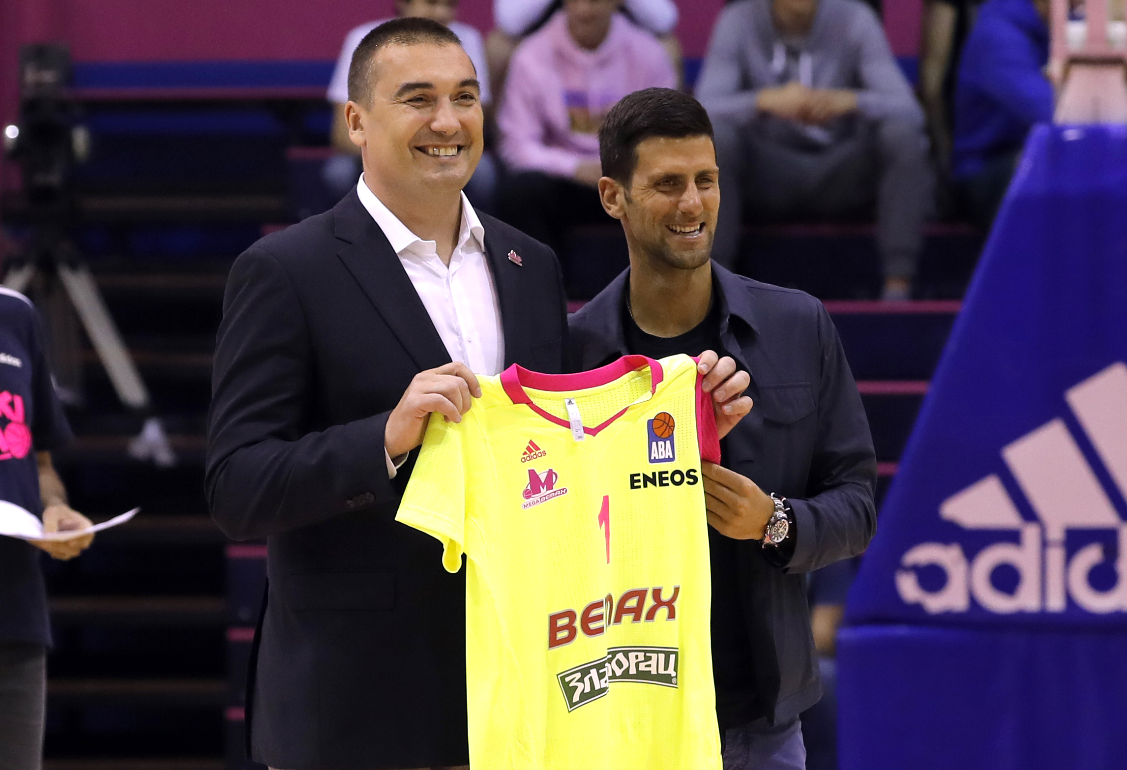 Dejan Milojevic  Novak Djokovic oprostajna utakmica Mega Vizura Bemaks Bemax 11. Jun 2020, 11.6.2020.  foto: Pedja Milosavljevic / STARSPORT